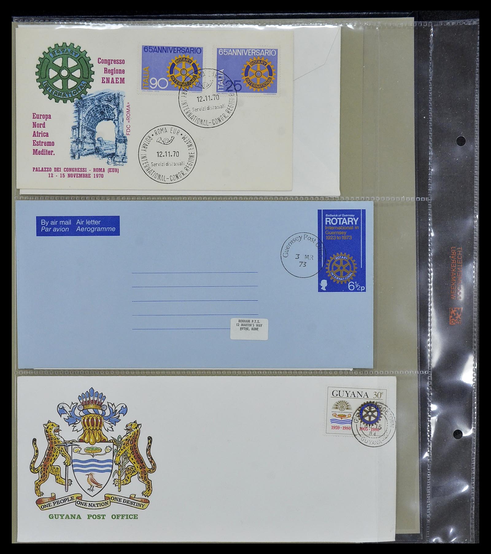 34499 106 - Postzegelverzameling 34499 Motief Rotary 1931-2011.