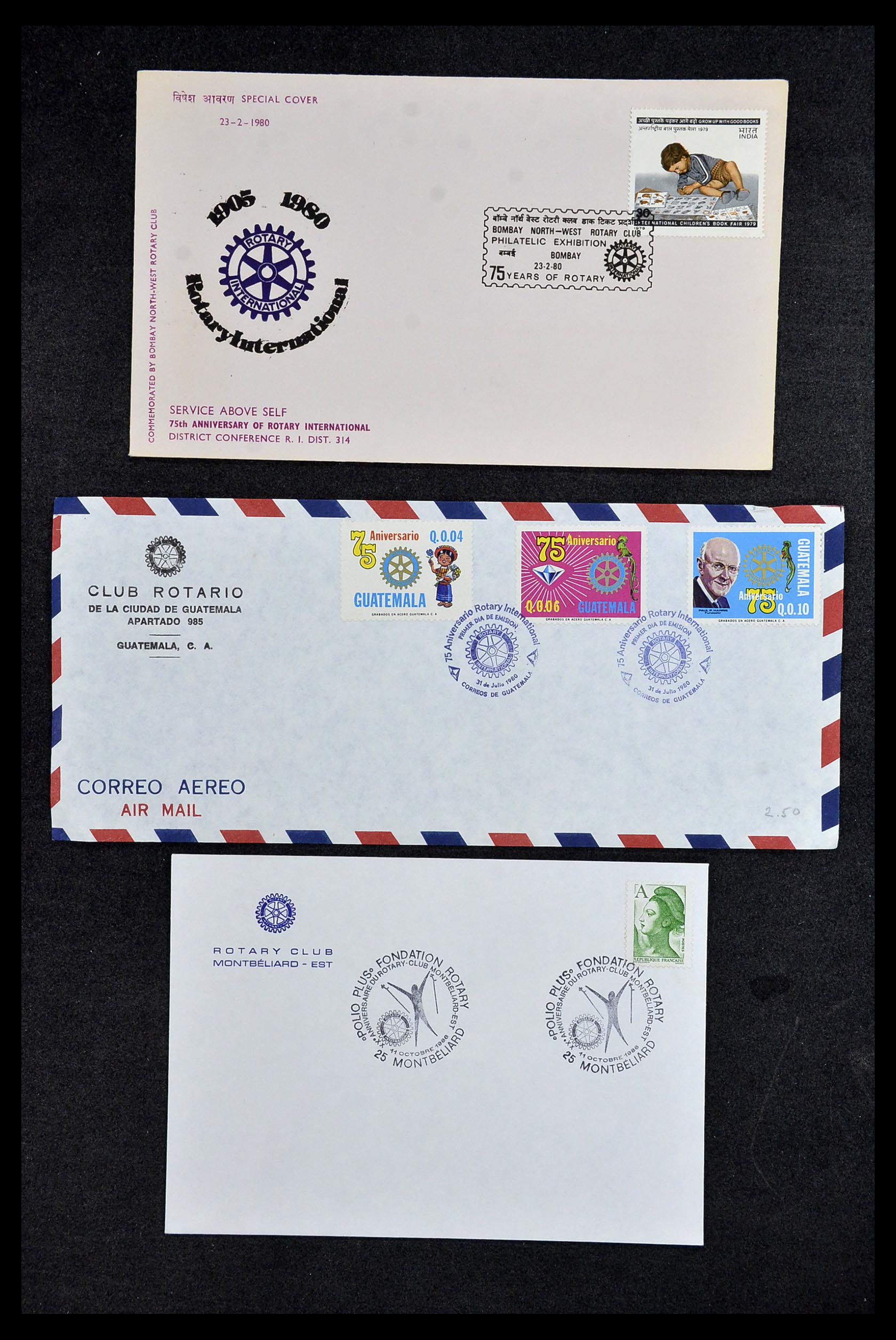 34499 112 - Postzegelverzameling 34499 Motief Rotary 1931-2011.