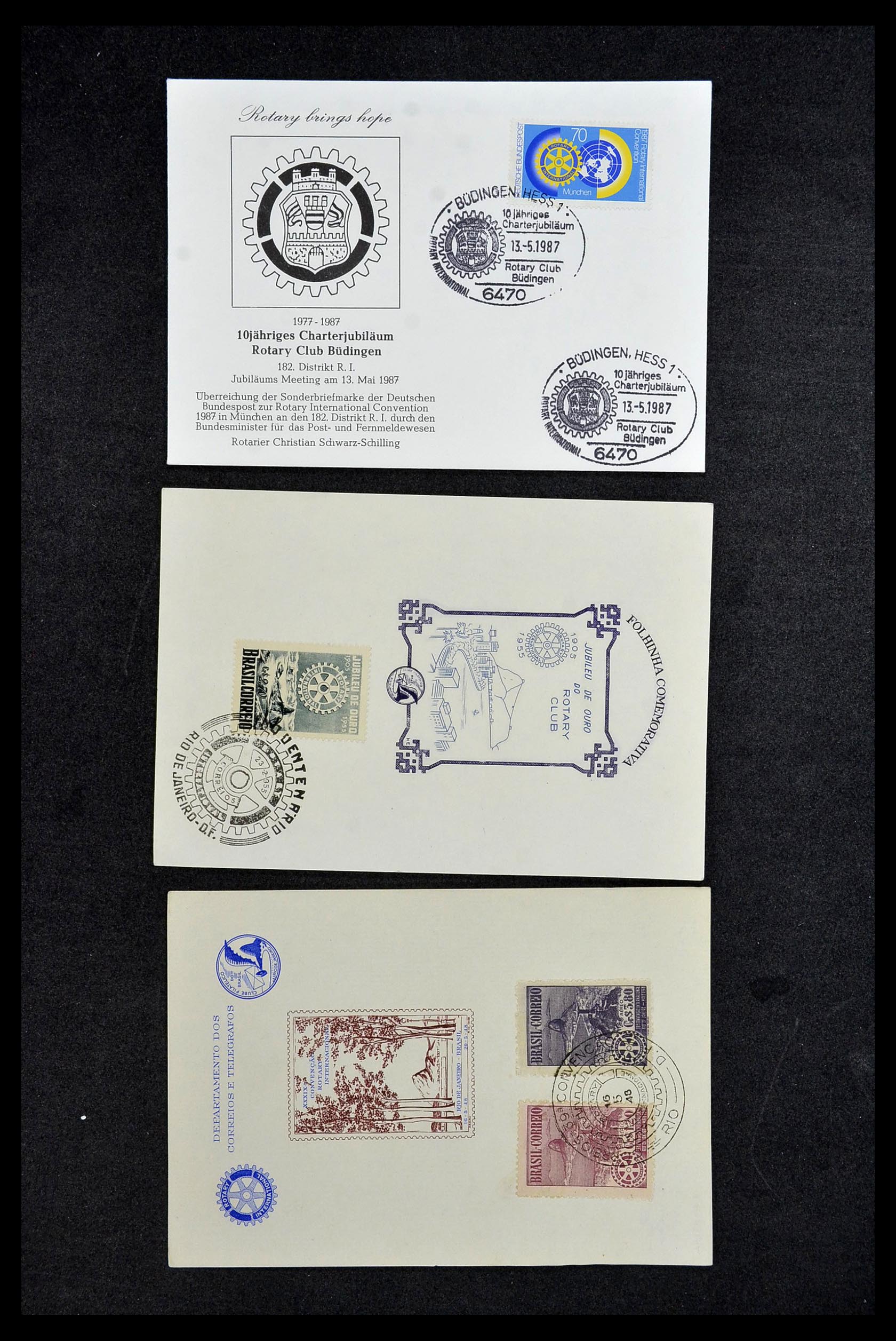 34499 115 - Postzegelverzameling 34499 Motief Rotary 1931-2011.