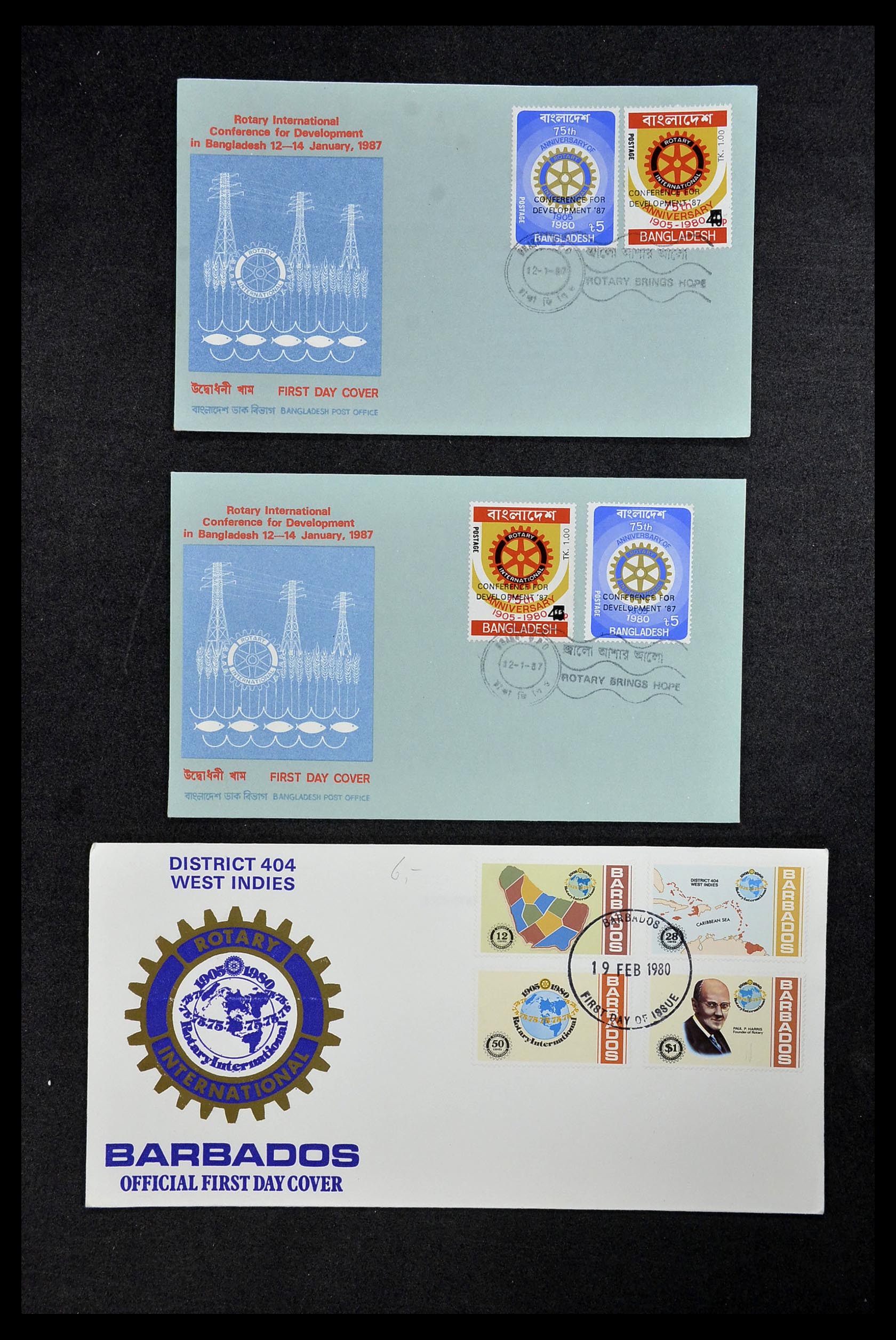 34499 116 - Postzegelverzameling 34499 Motief Rotary 1931-2011.