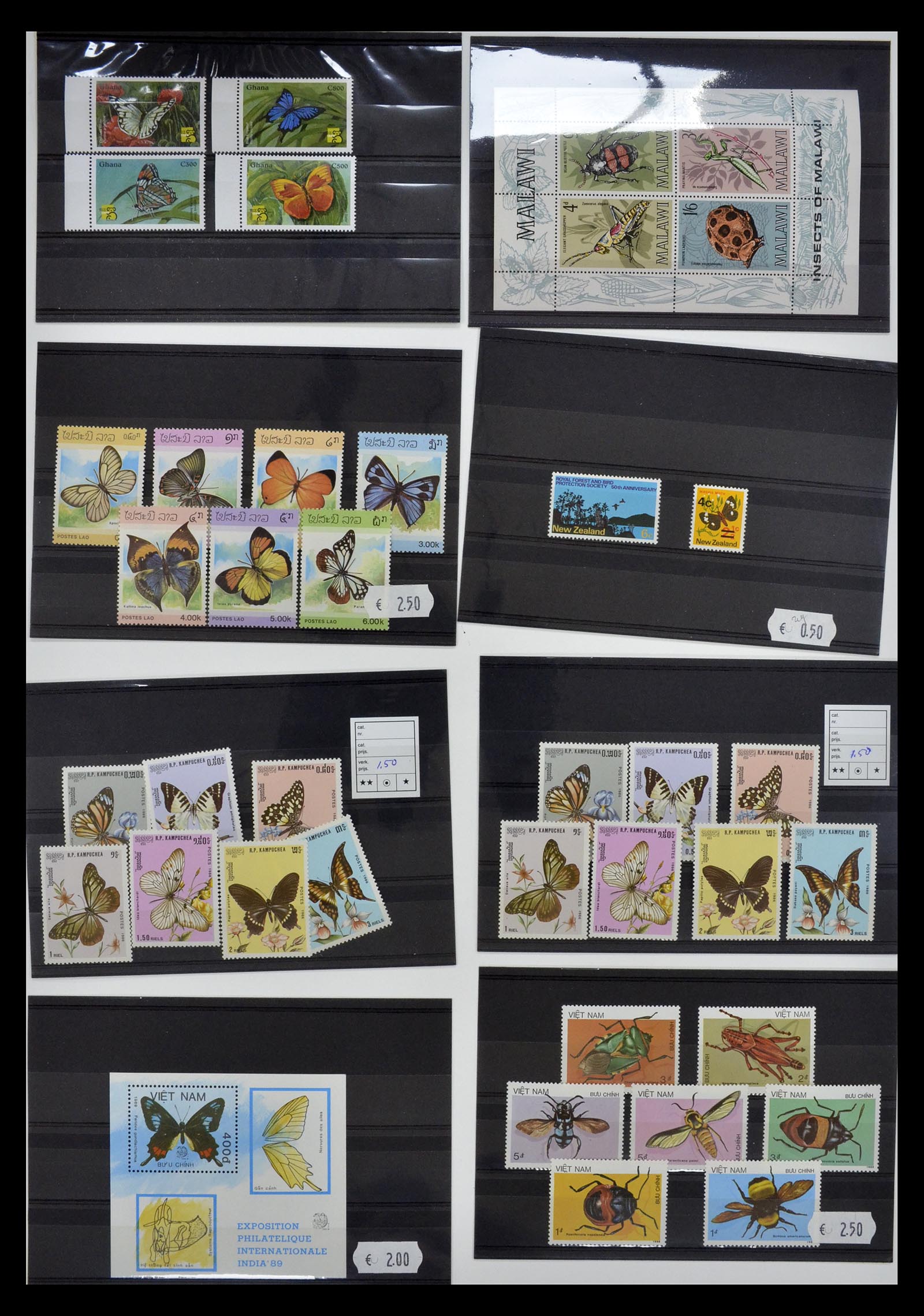 34501 001 - Stamp Collection 34501 Theme animals 1960-2002.