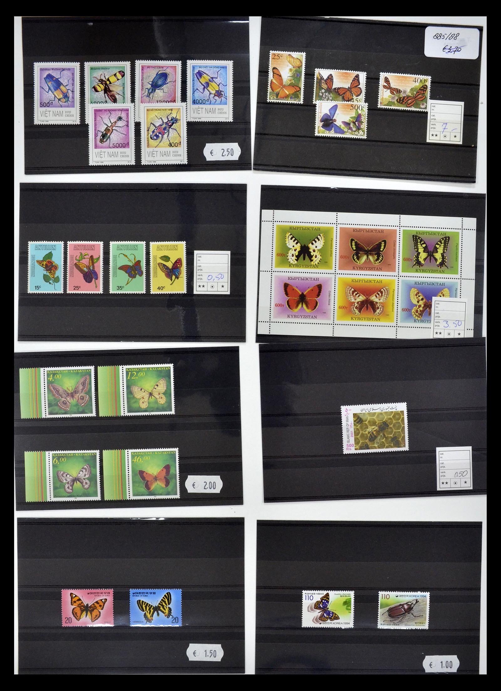 34501 002 - Stamp Collection 34501 Theme animals 1960-2002.