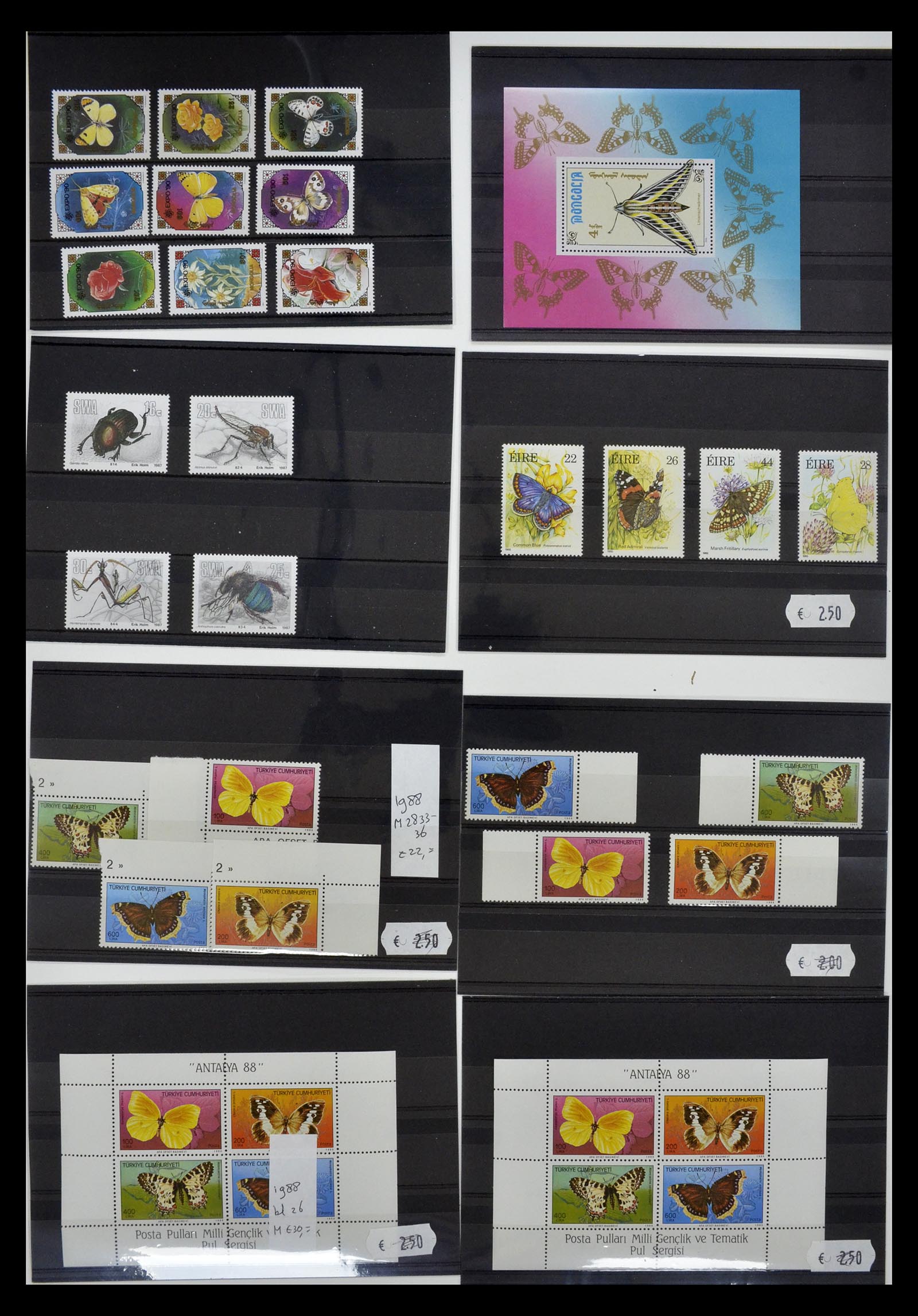 34501 005 - Postzegelverzameling 34501 Motief dieren 1960-2002.