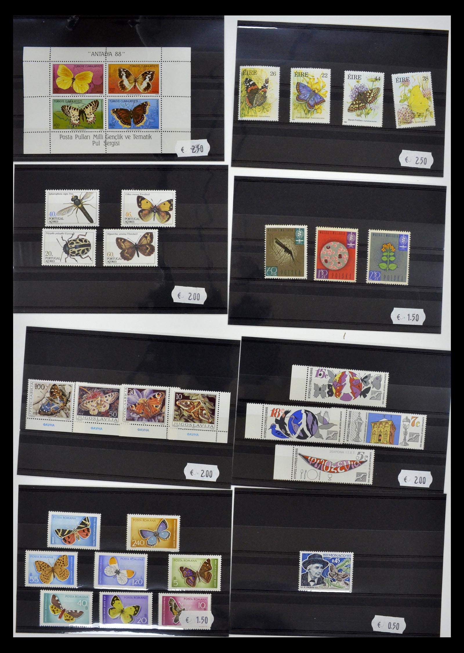 34501 006 - Postzegelverzameling 34501 Motief dieren 1960-2002.