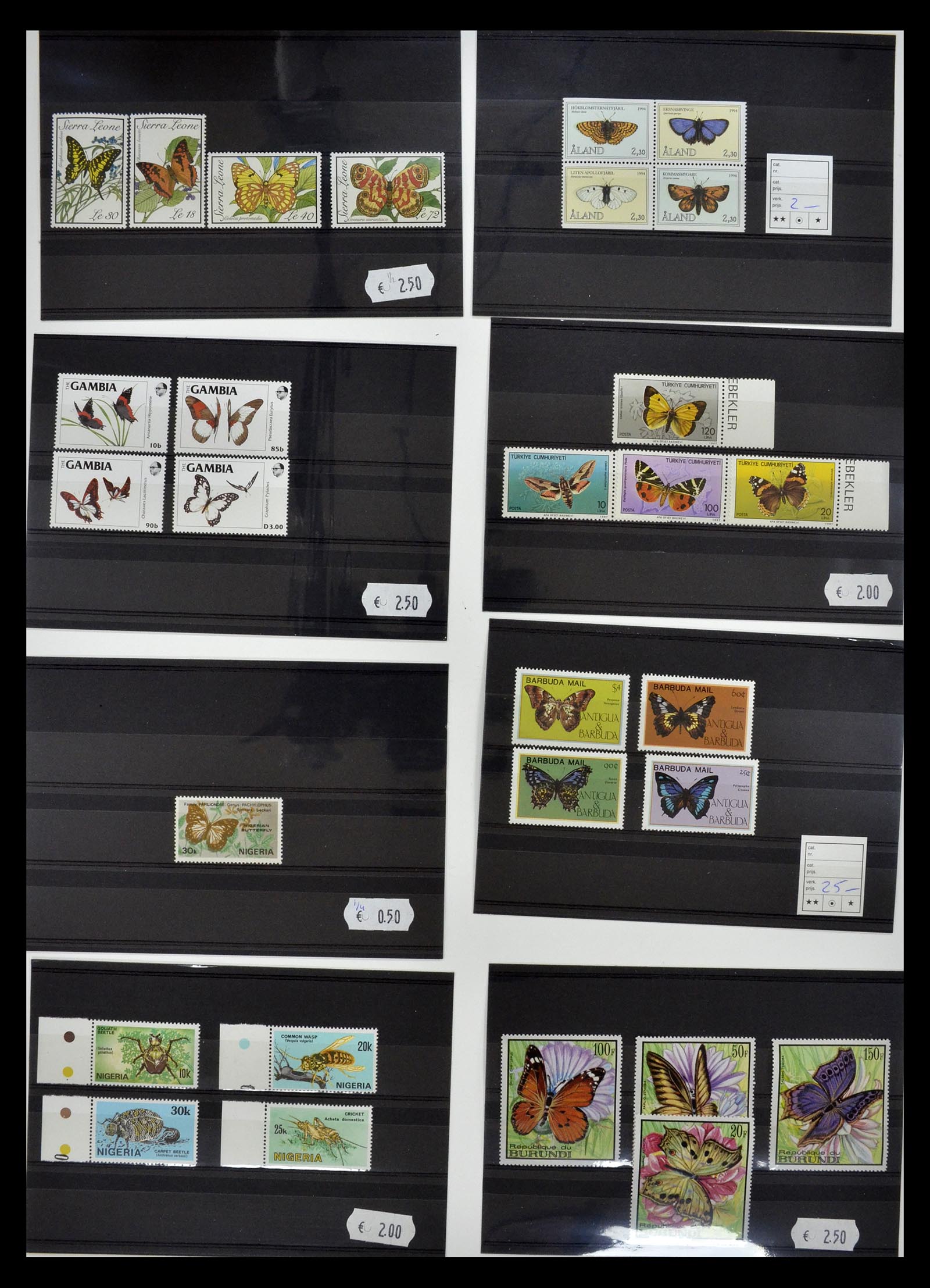 34501 014 - Stamp Collection 34501 Theme animals 1960-2002.