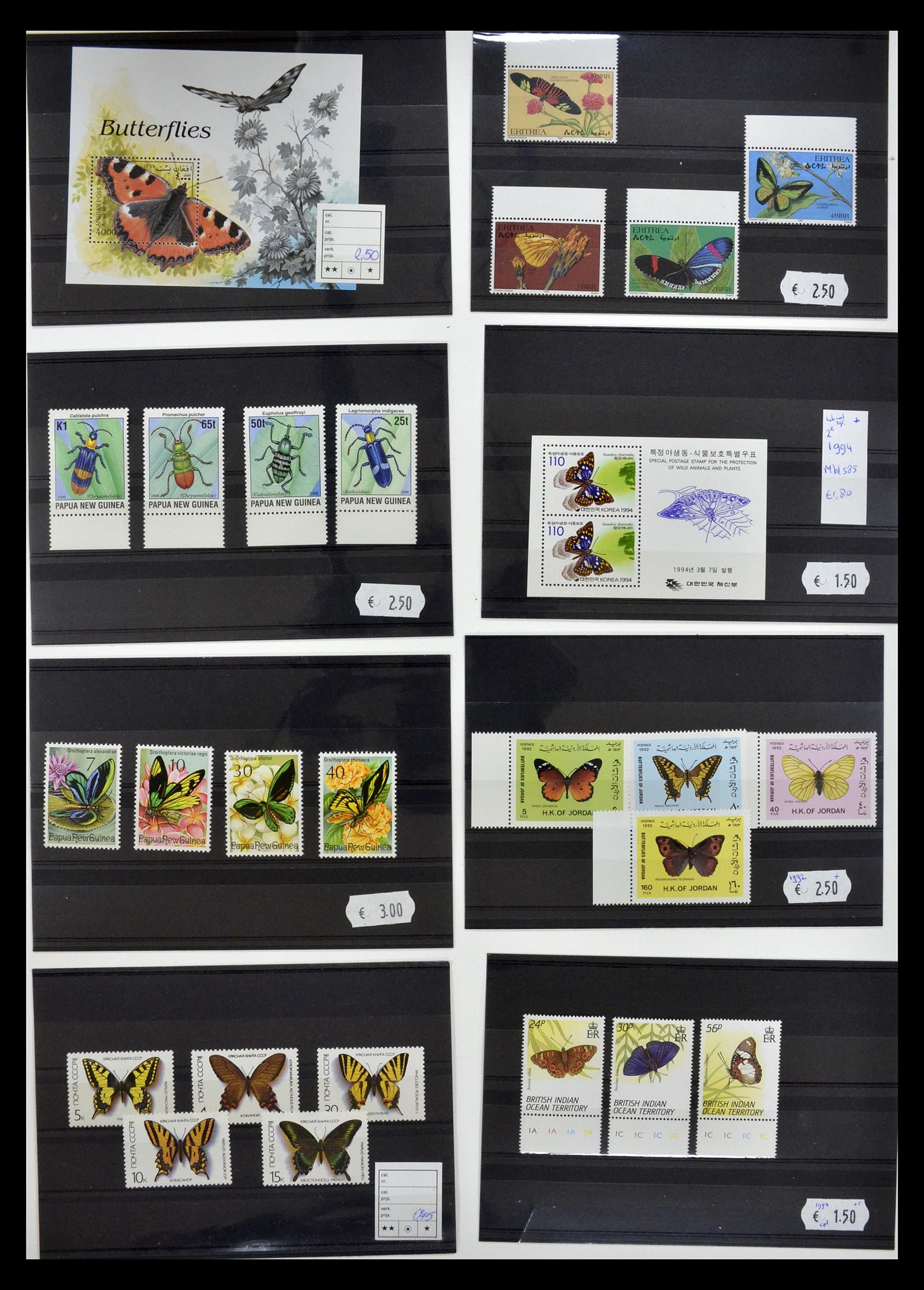 34501 016 - Postzegelverzameling 34501 Motief dieren 1960-2002.