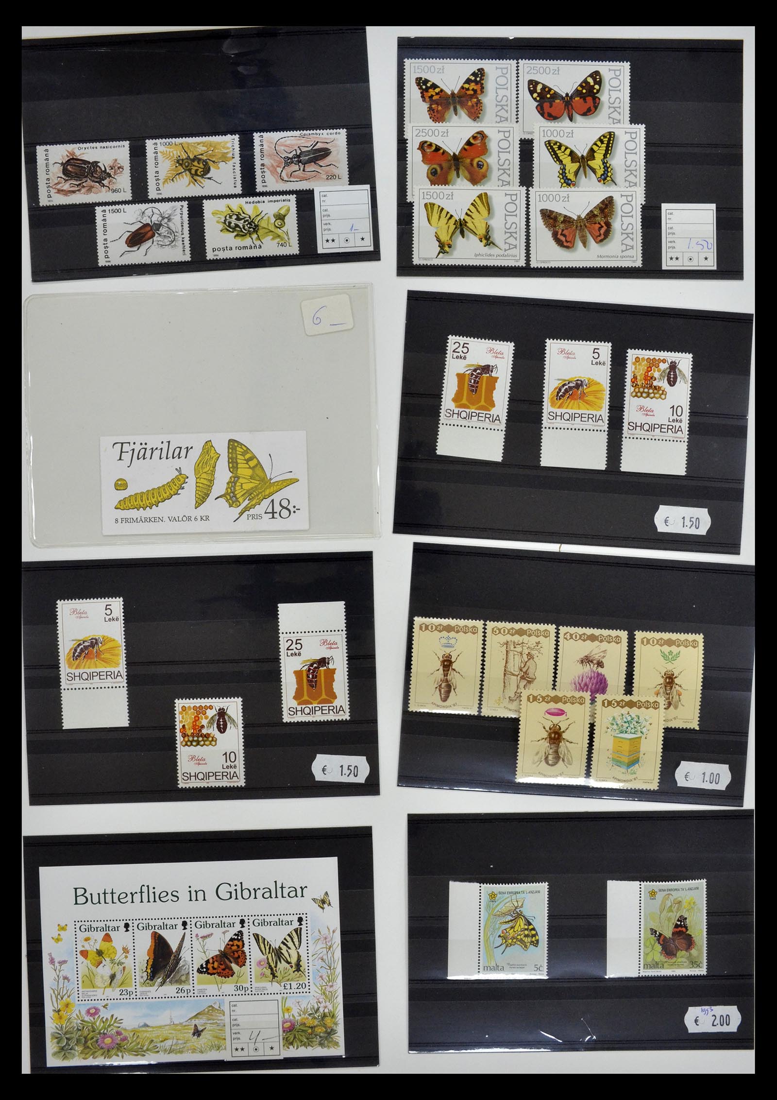34501 018 - Stamp Collection 34501 Theme animals 1960-2002.