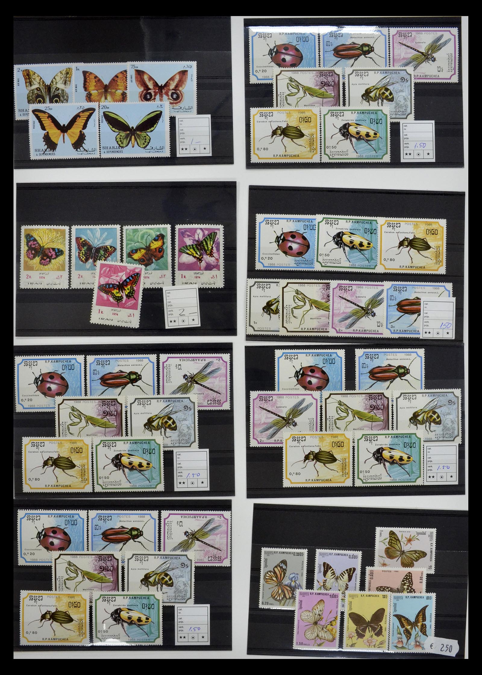 34501 021 - Stamp Collection 34501 Theme animals 1960-2002.