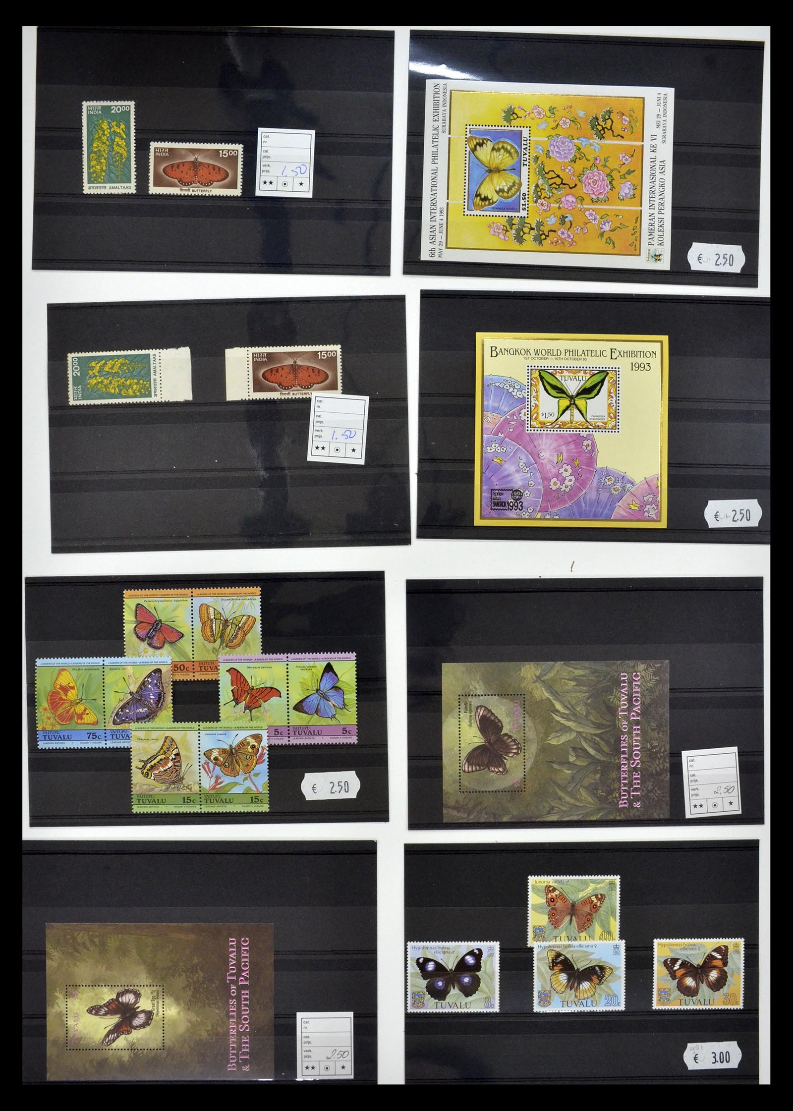 34501 025 - Postzegelverzameling 34501 Motief dieren 1960-2002.