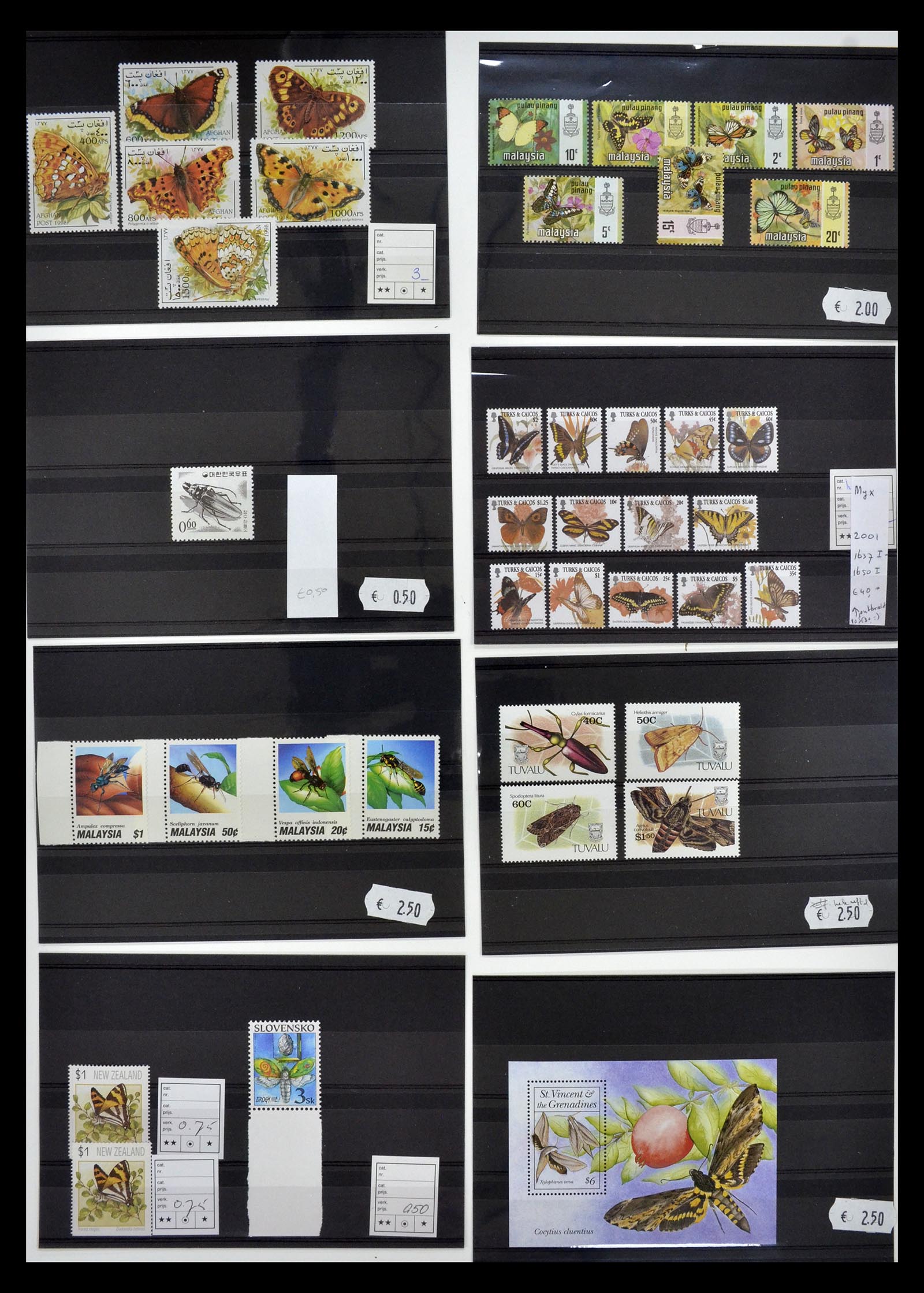 34501 029 - Postzegelverzameling 34501 Motief dieren 1960-2002.