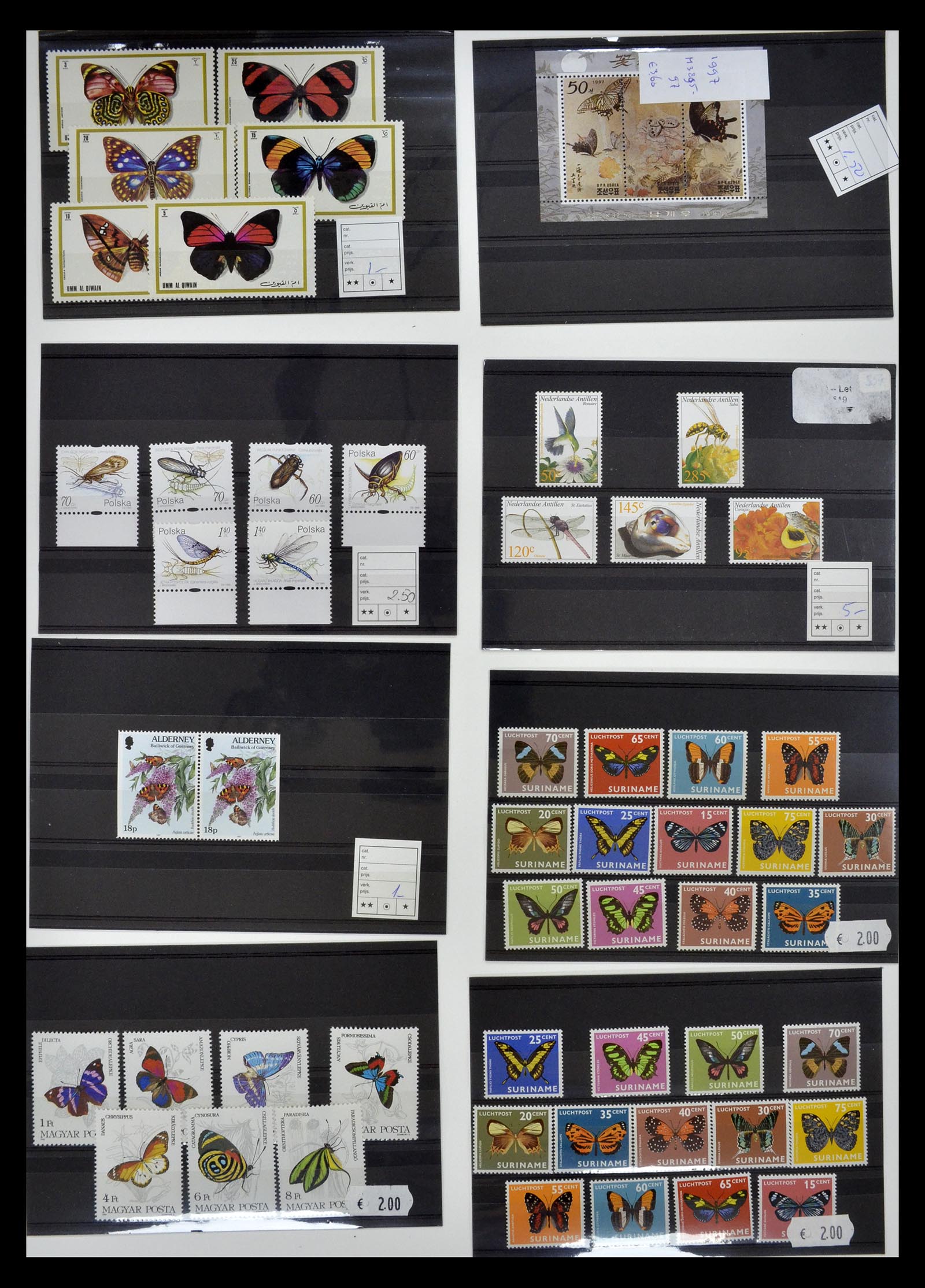 34501 032 - Postzegelverzameling 34501 Motief dieren 1960-2002.