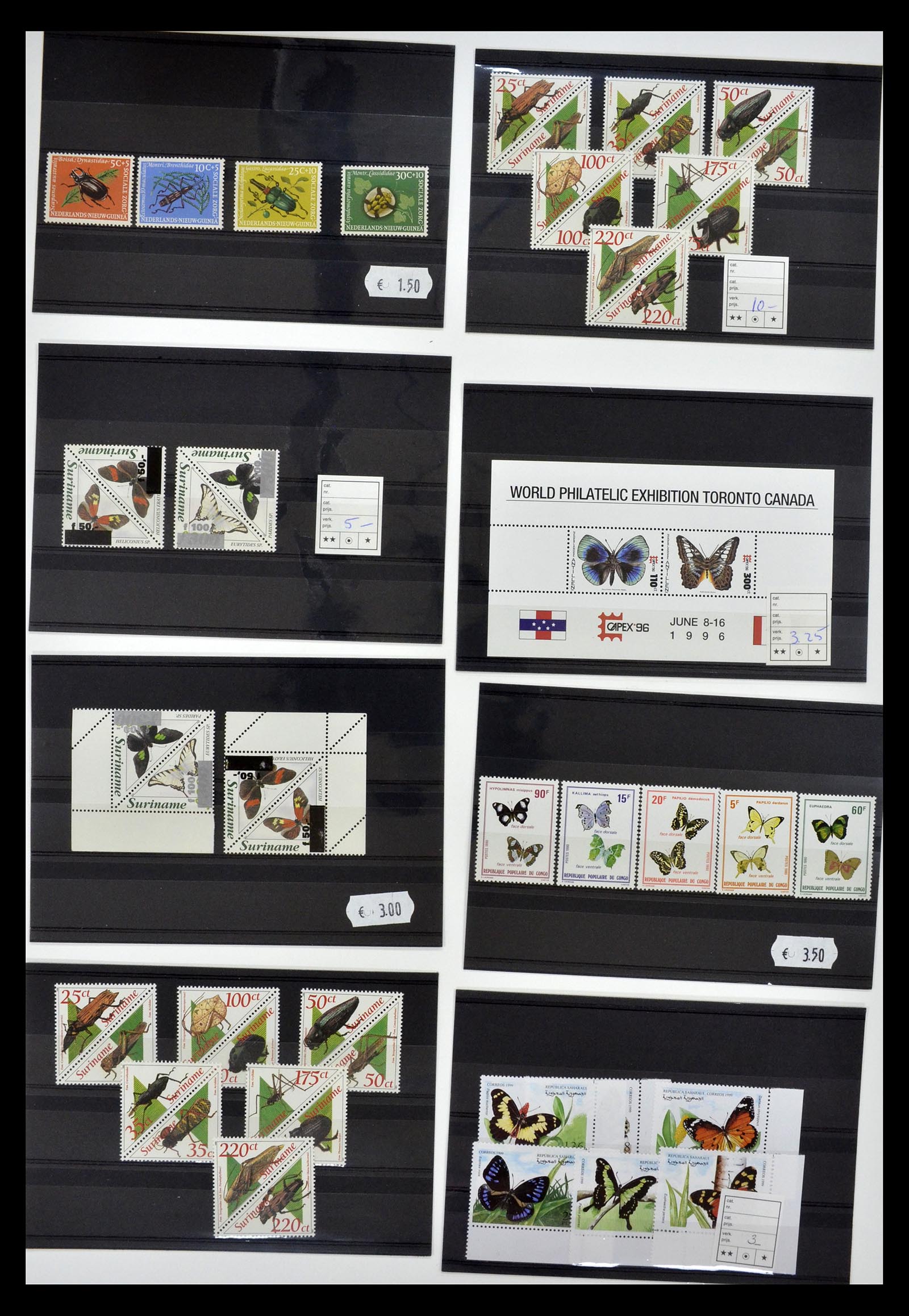 34501 033 - Postzegelverzameling 34501 Motief dieren 1960-2002.
