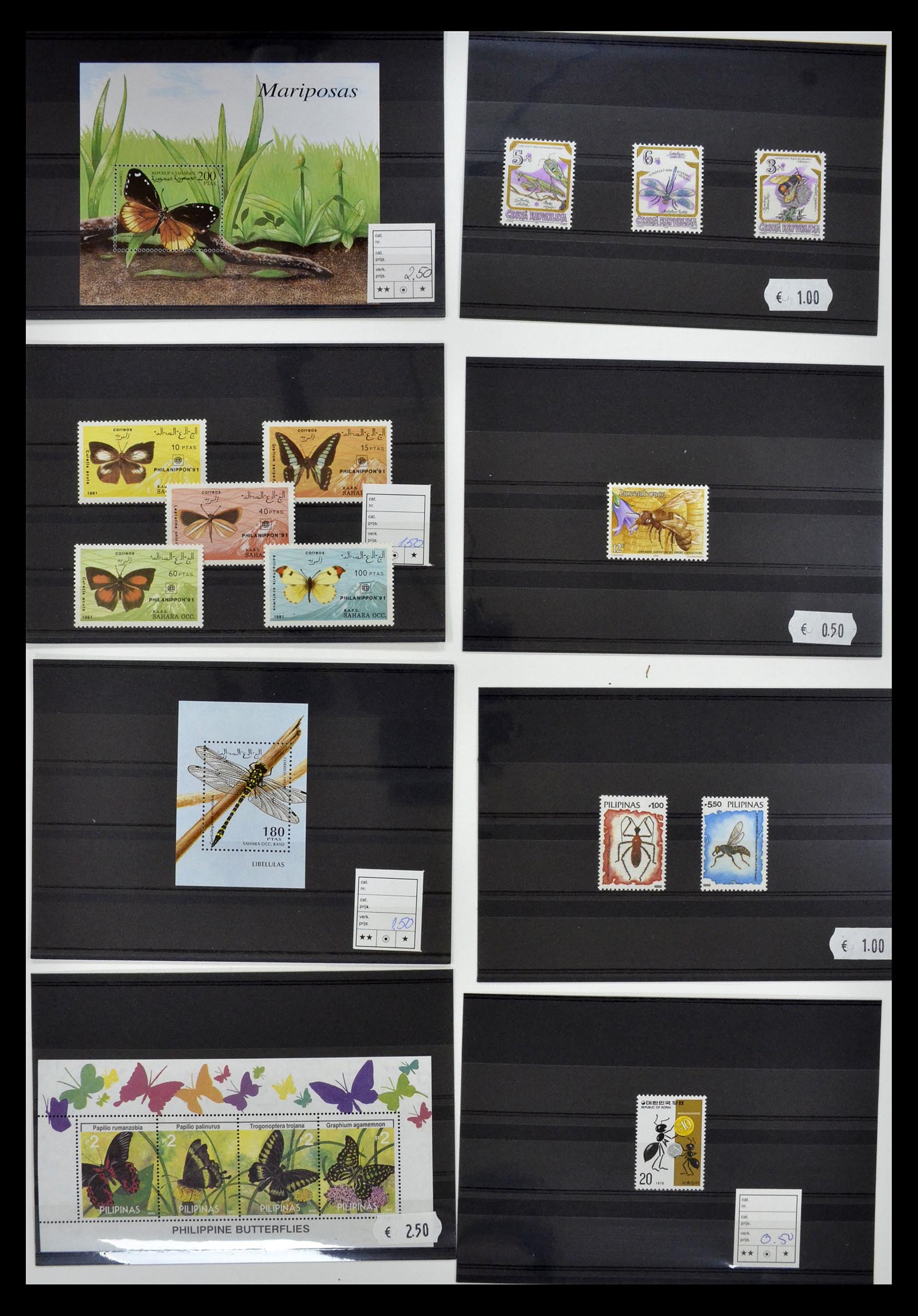 34501 035 - Postzegelverzameling 34501 Motief dieren 1960-2002.