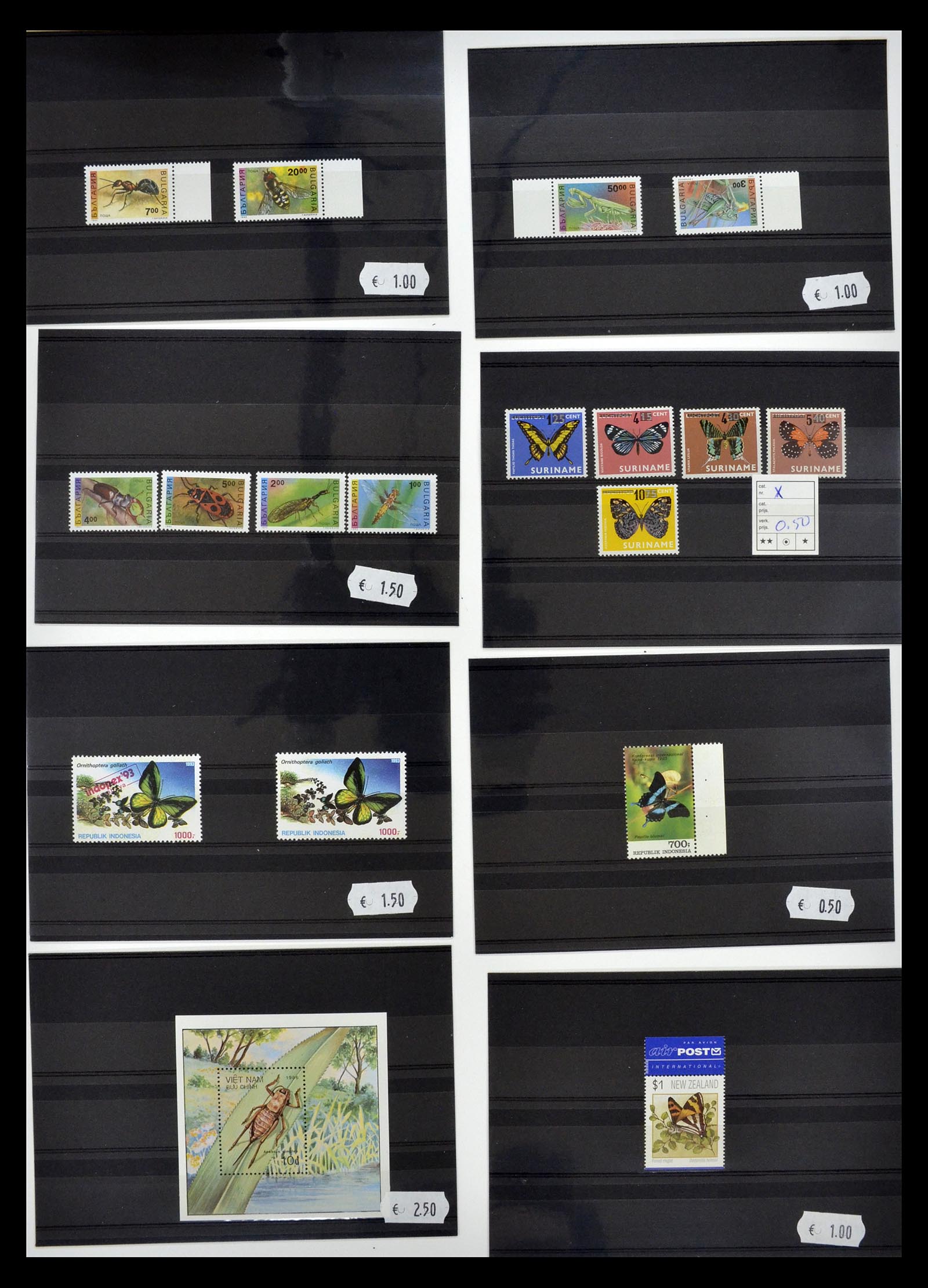 34501 036 - Postzegelverzameling 34501 Motief dieren 1960-2002.