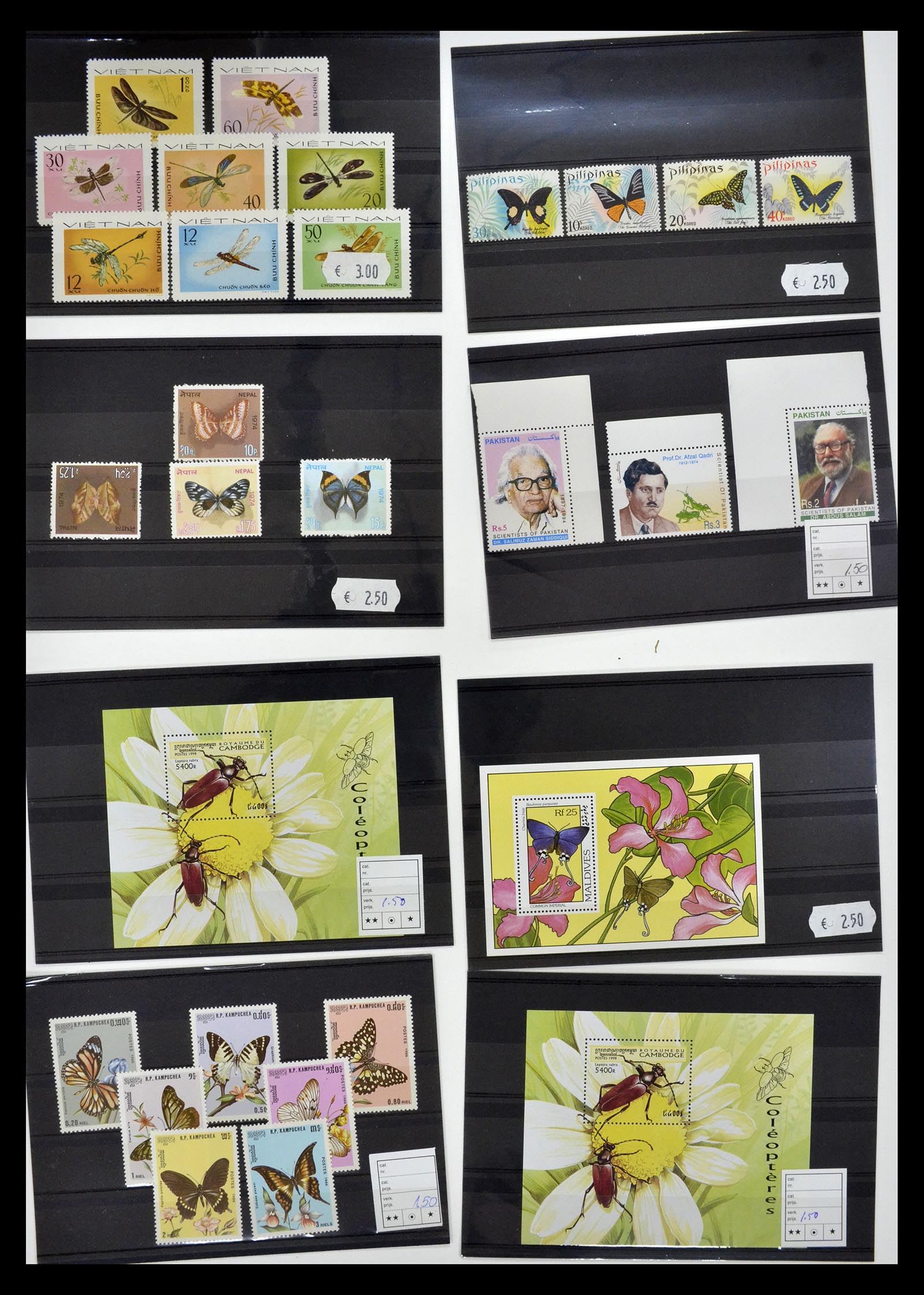 34501 037 - Postzegelverzameling 34501 Motief dieren 1960-2002.