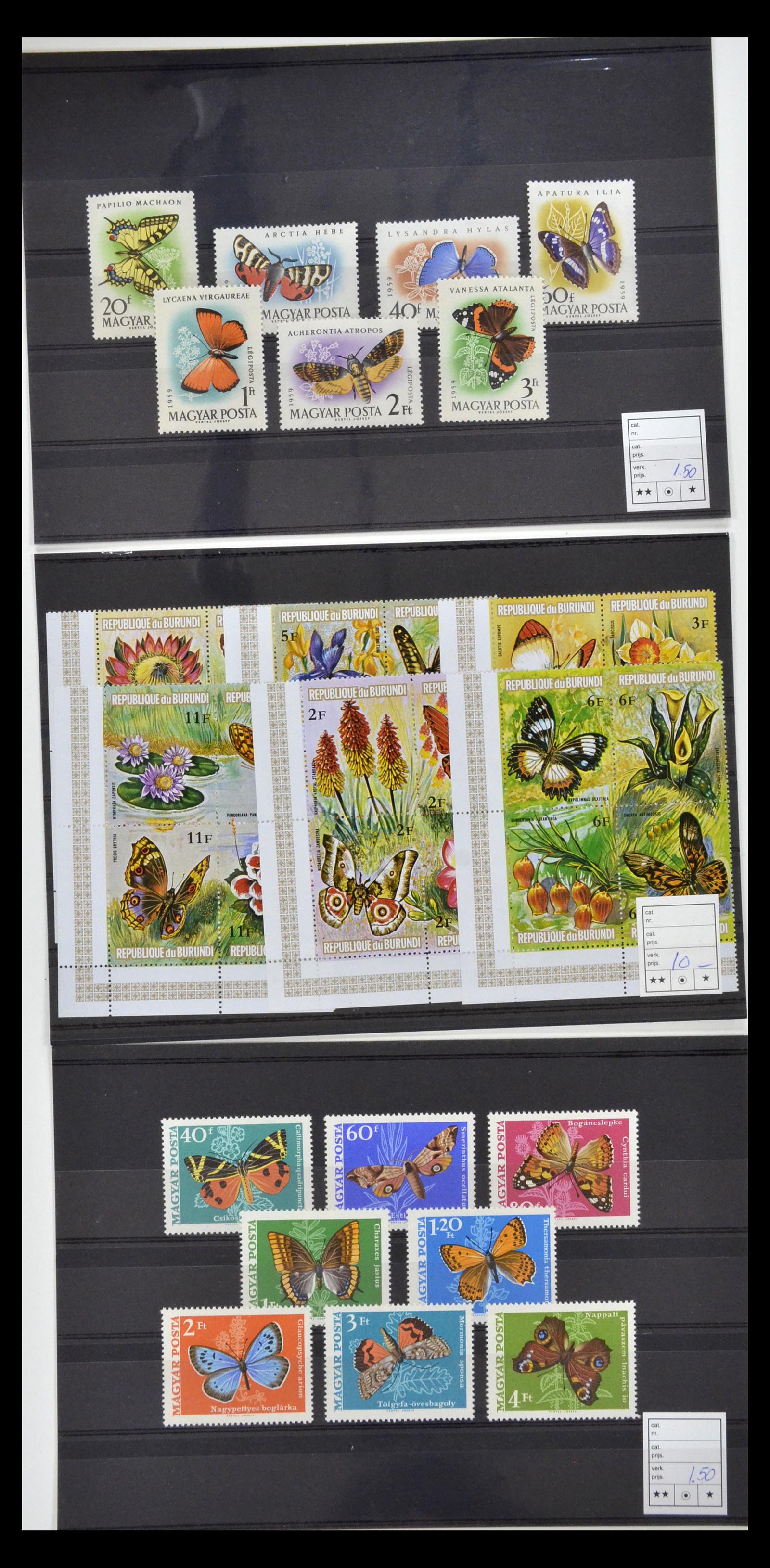 34501 041 - Postzegelverzameling 34501 Motief dieren 1960-2002.