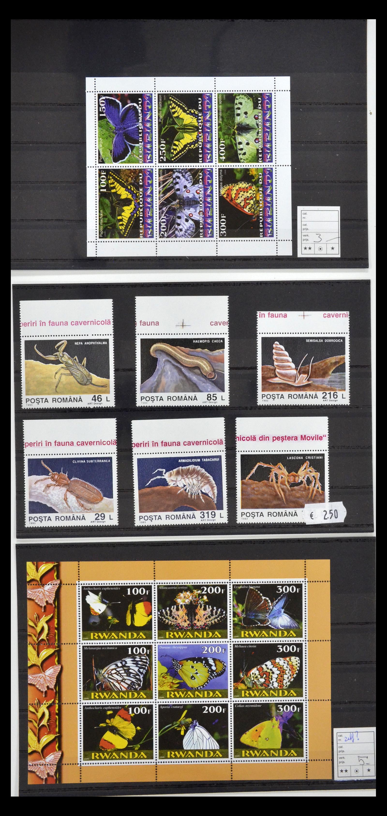 34501 043 - Postzegelverzameling 34501 Motief dieren 1960-2002.