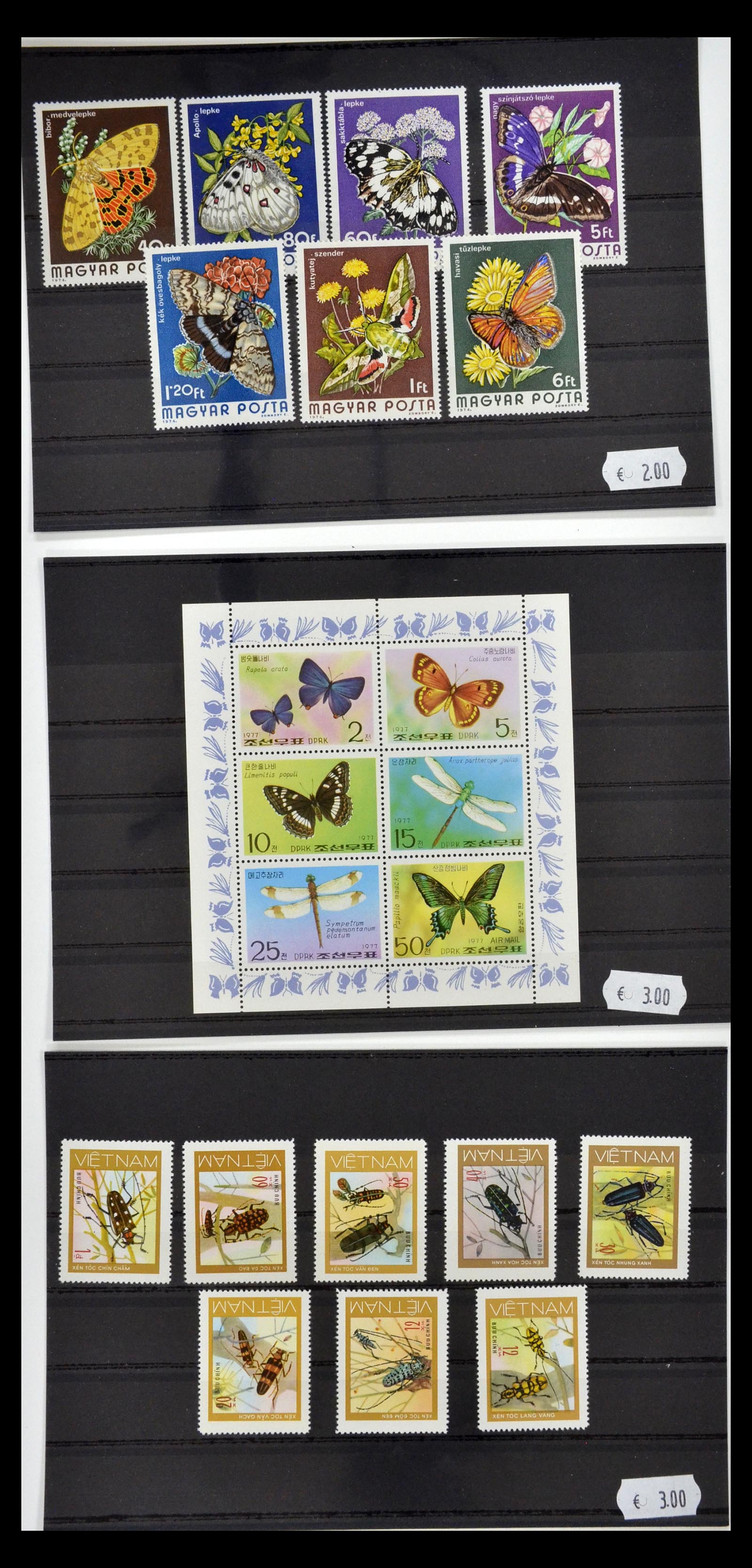 34501 044 - Postzegelverzameling 34501 Motief dieren 1960-2002.