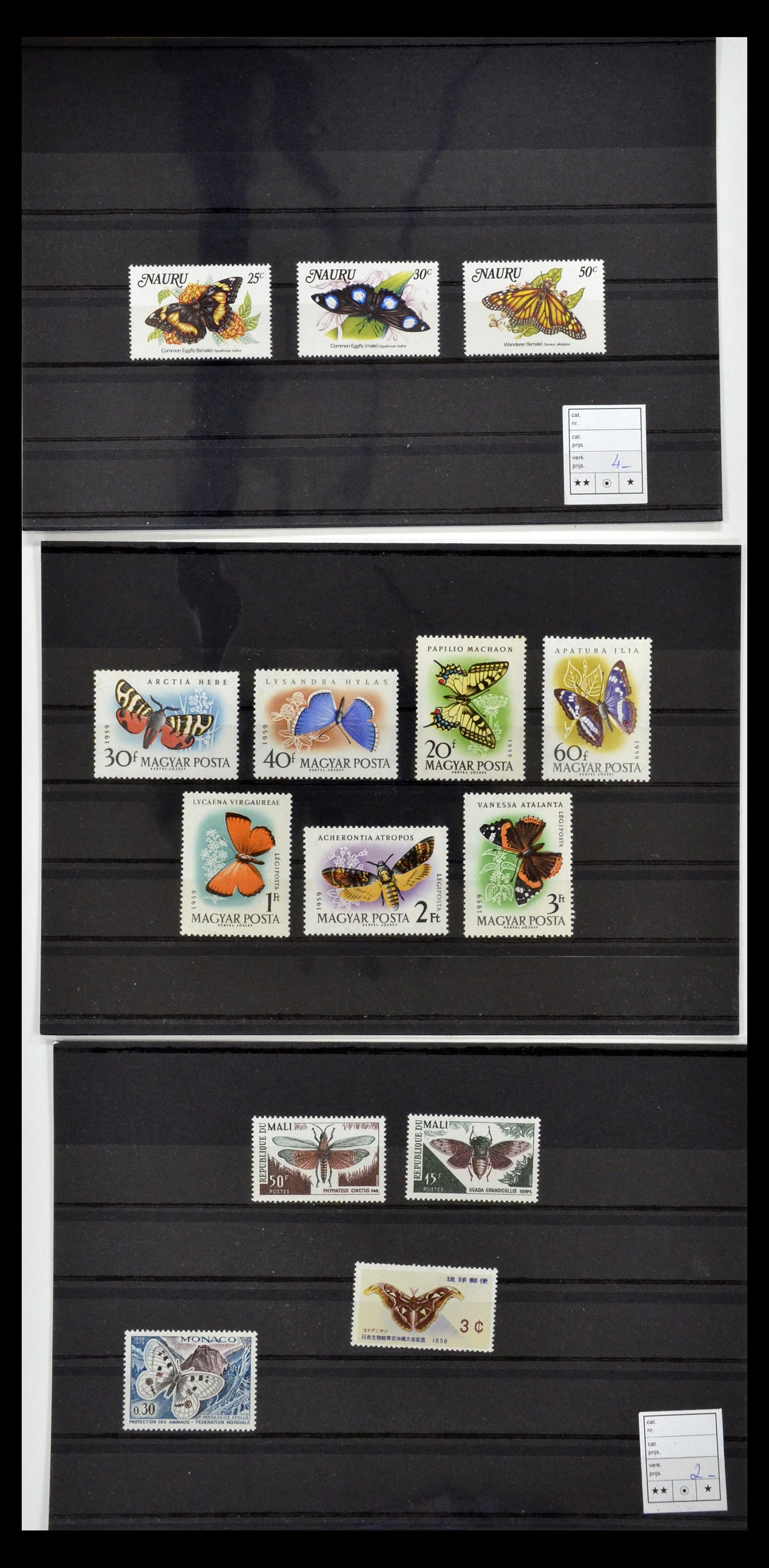 34501 052 - Postzegelverzameling 34501 Motief dieren 1960-2002.