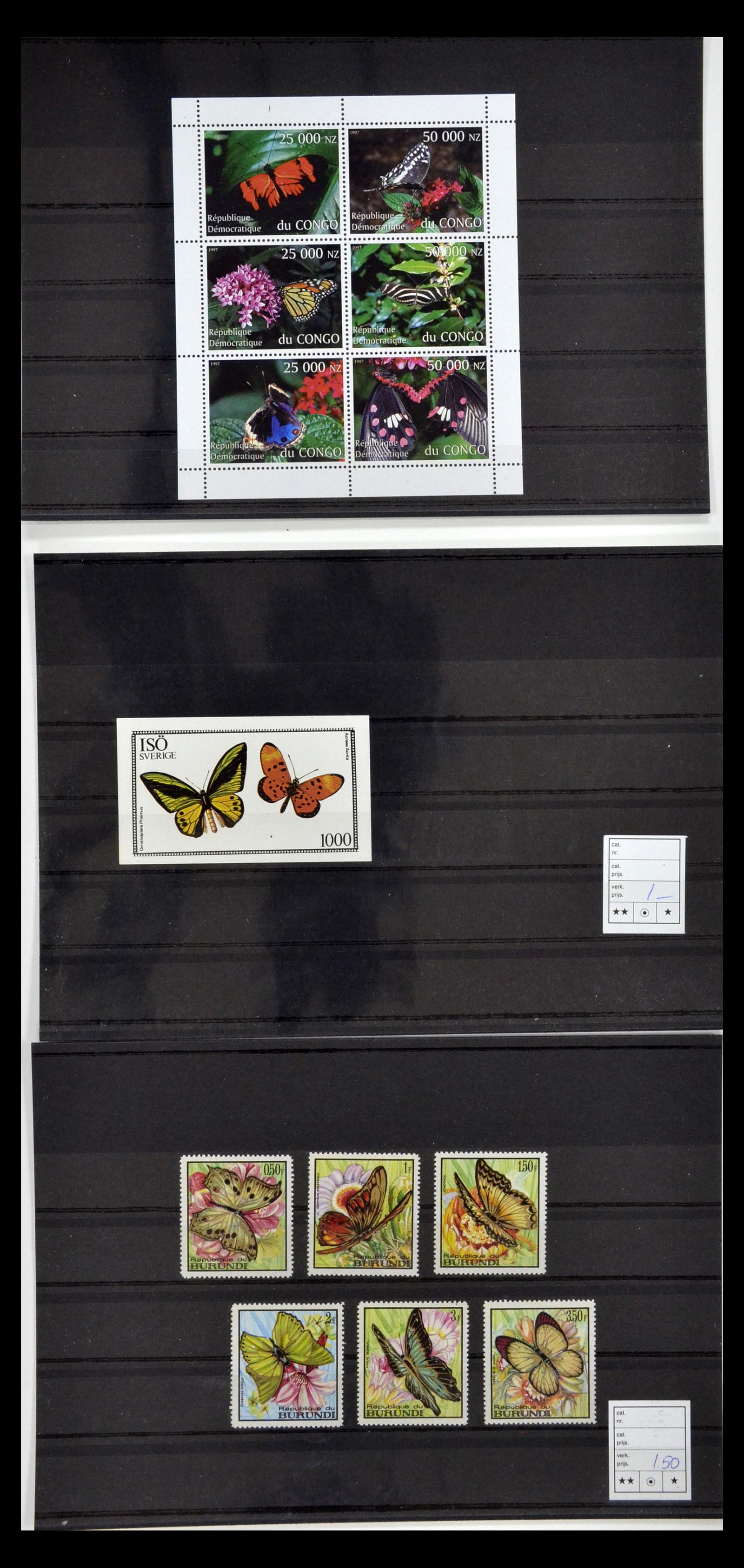 34501 057 - Postzegelverzameling 34501 Motief dieren 1960-2002.