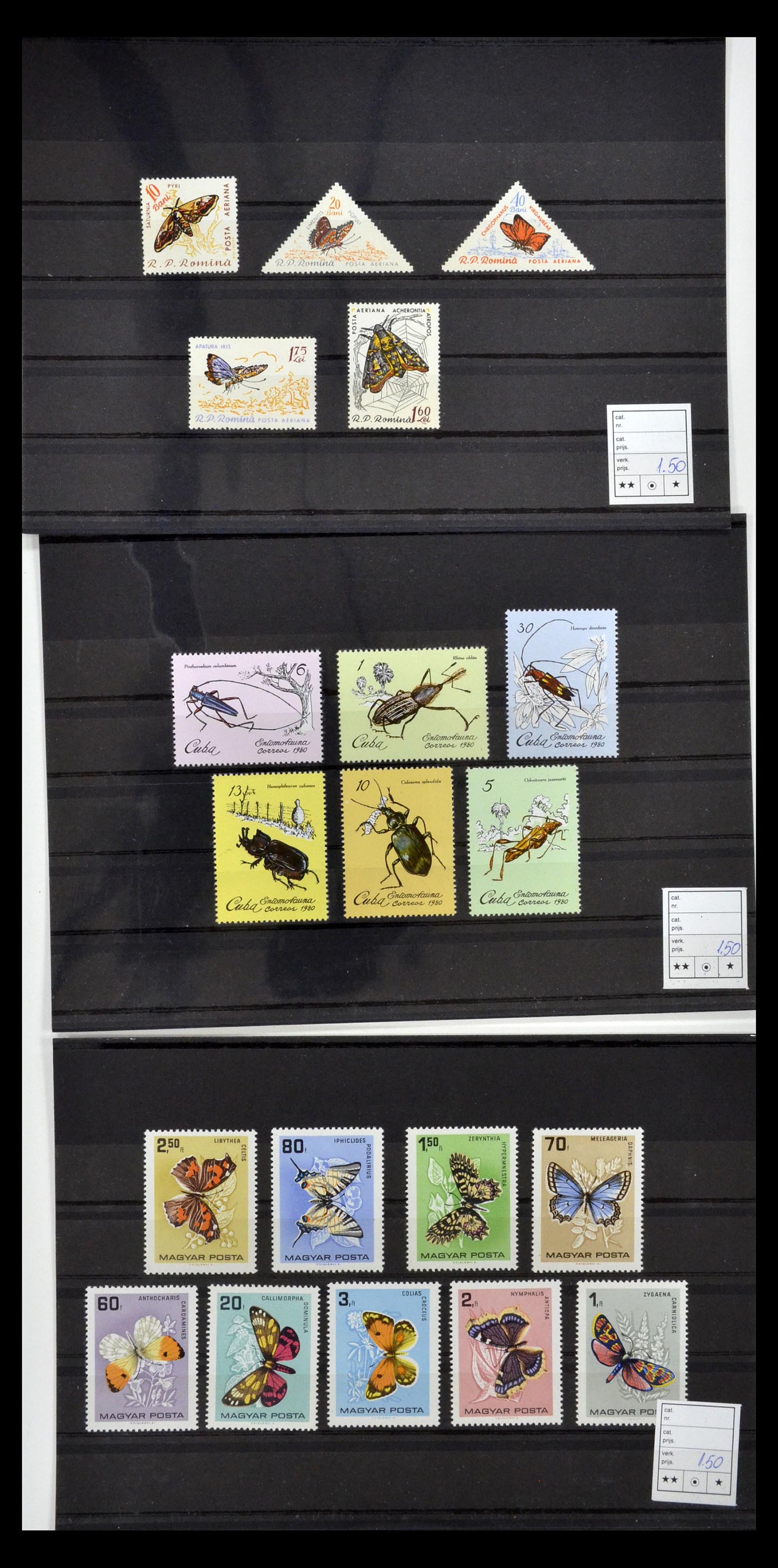 34501 058 - Postzegelverzameling 34501 Motief dieren 1960-2002.