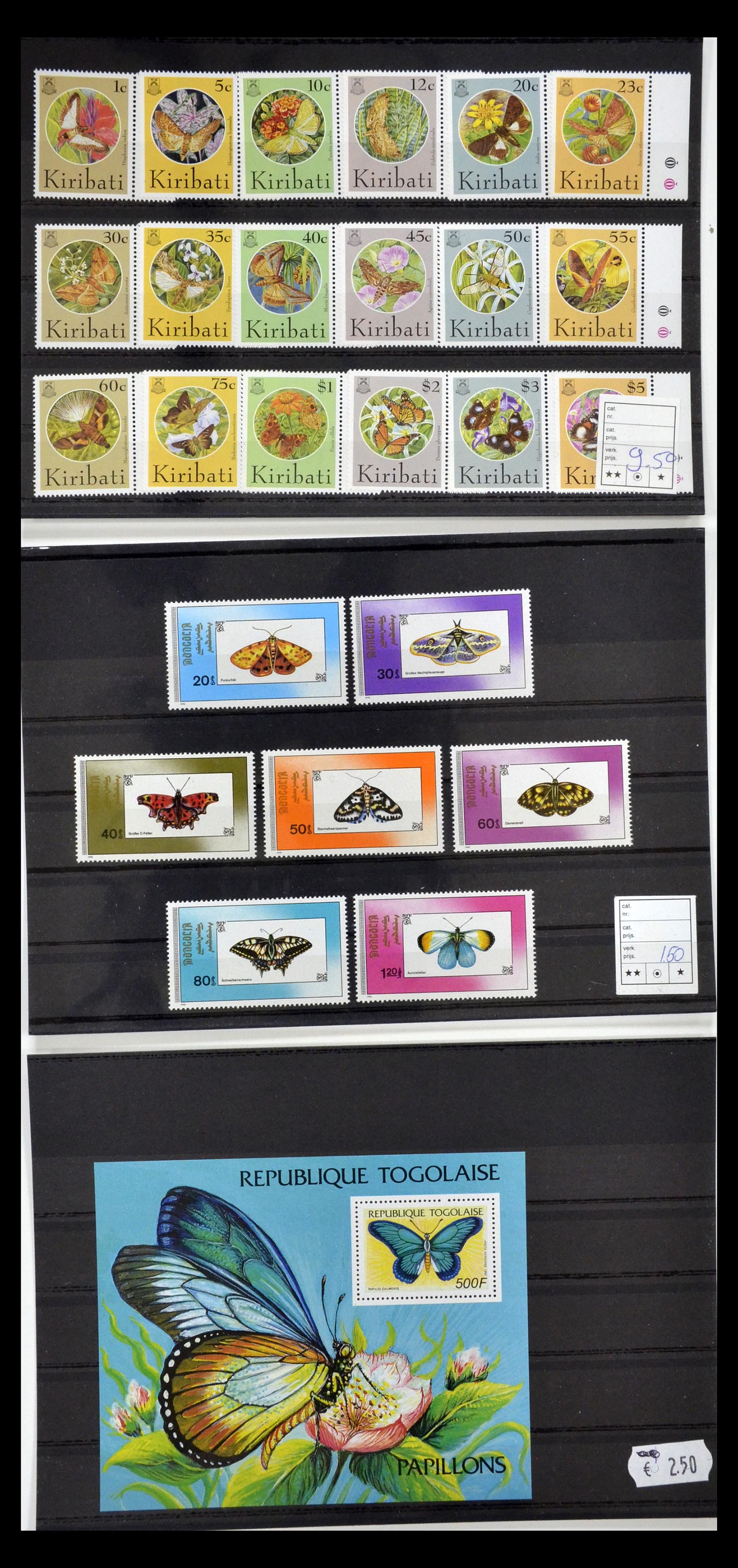 34501 063 - Postzegelverzameling 34501 Motief dieren 1960-2002.