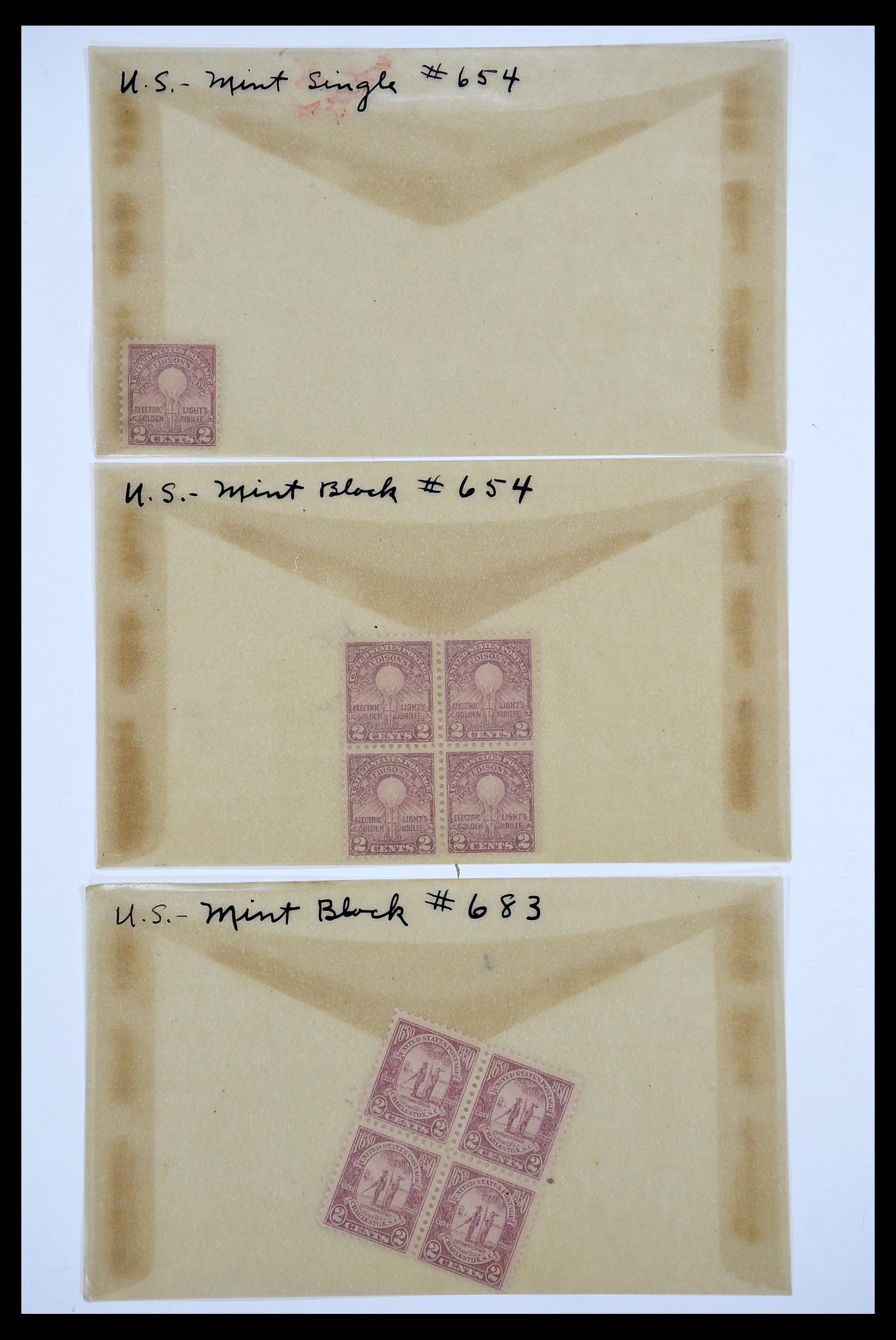 34502 001 - Stamp Collection 34502 USA 1918-1941.