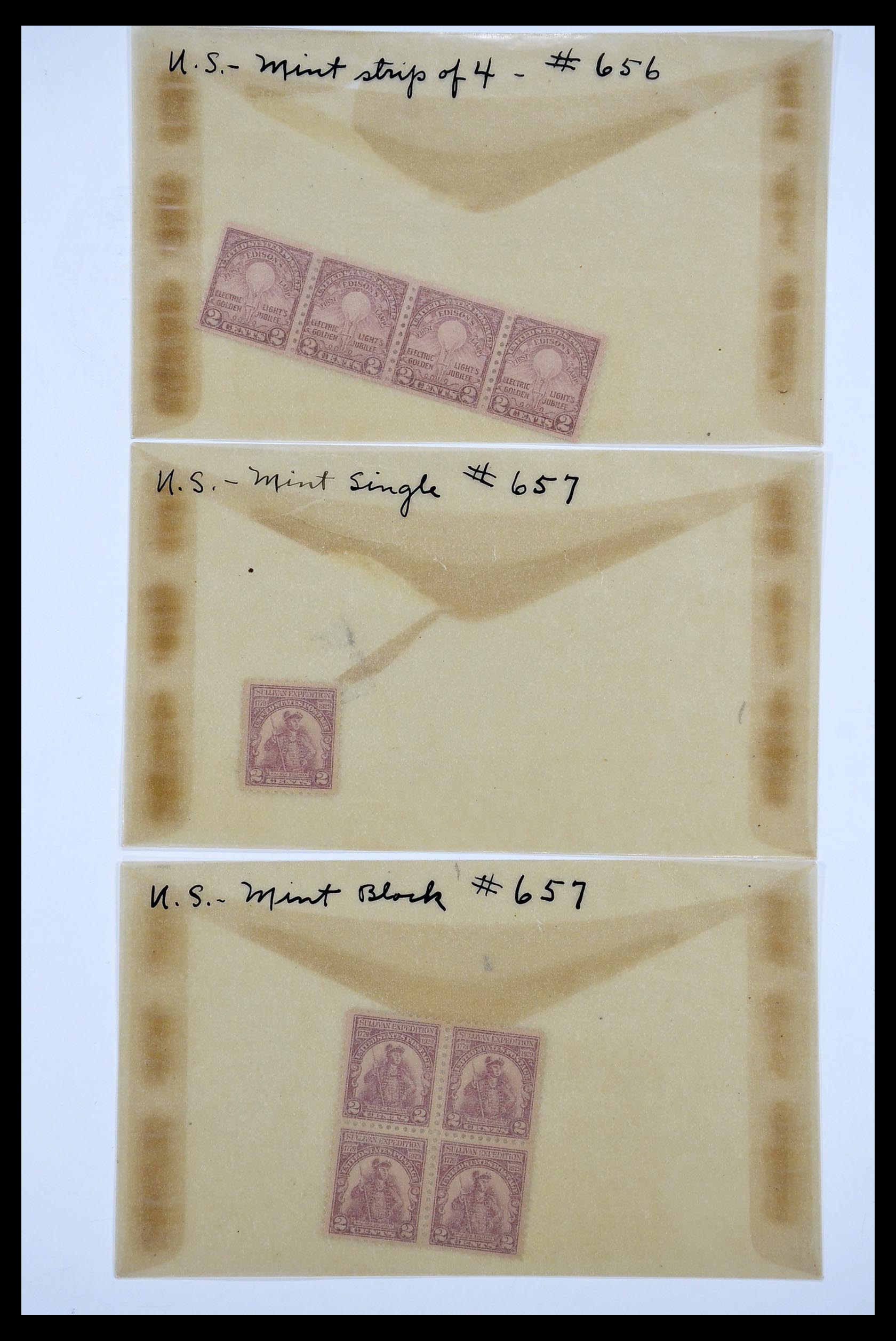 34502 003 - Stamp Collection 34502 USA 1918-1941.