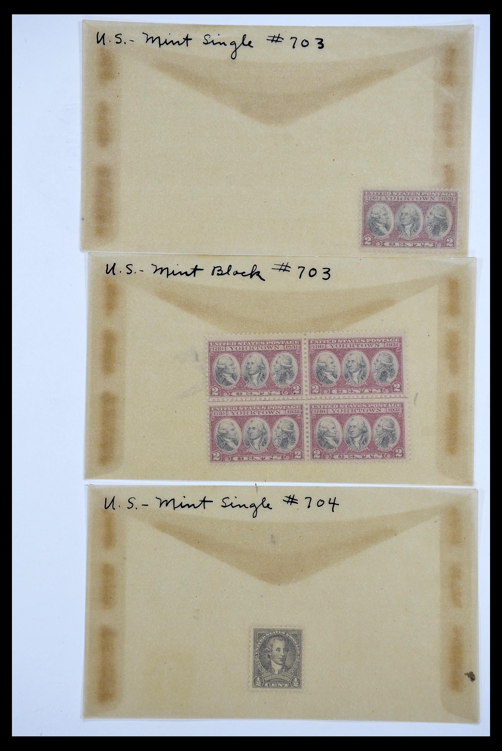34502 009 - Stamp Collection 34502 USA 1918-1941.