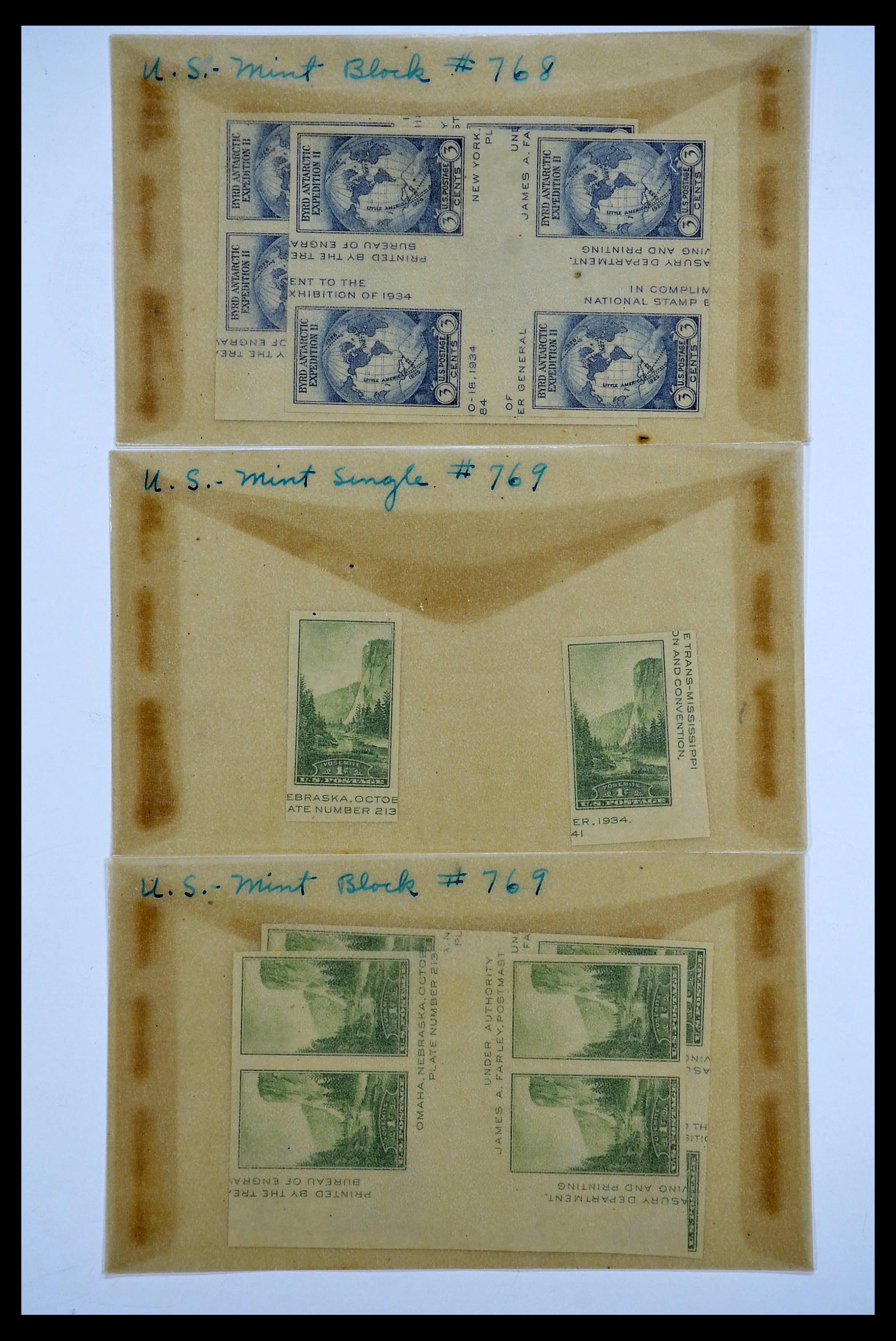 34502 048 - Postzegelverzameling 34502 USA 1918-1941.