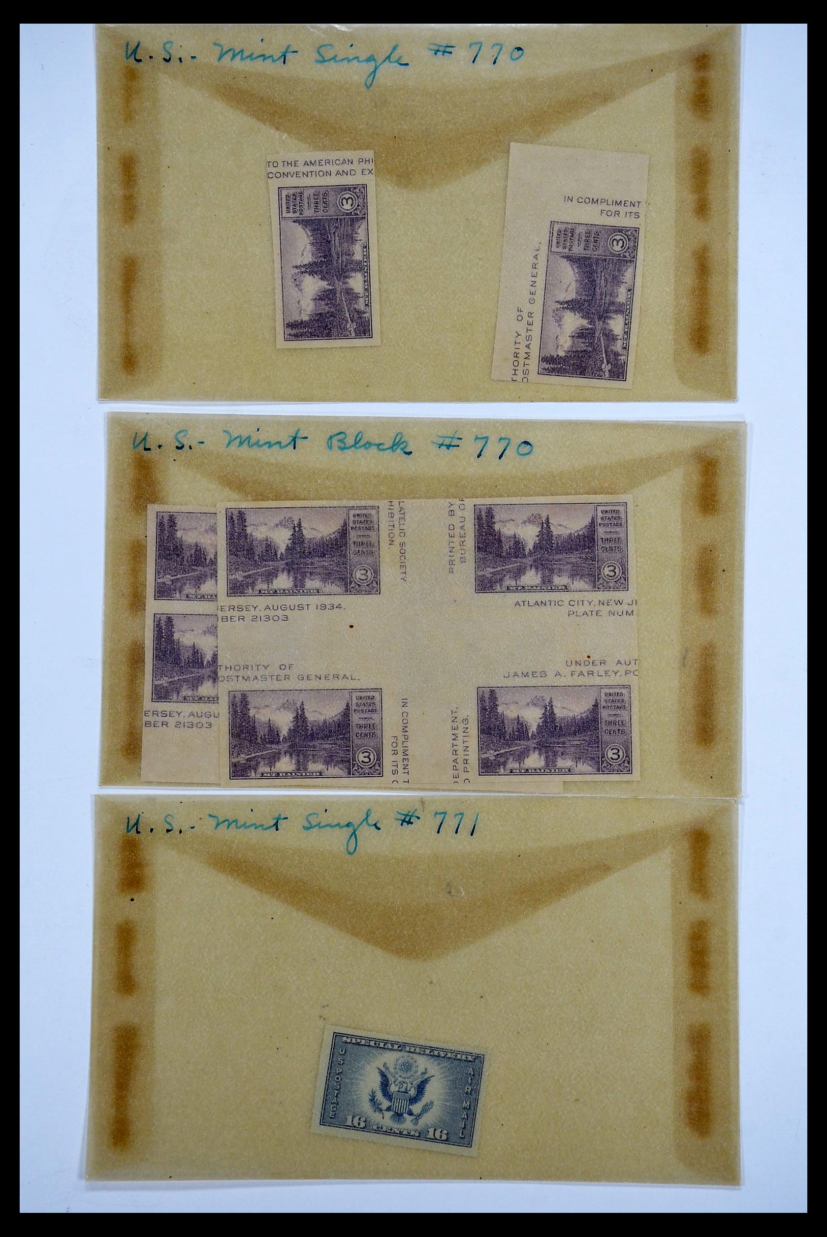34502 049 - Postzegelverzameling 34502 USA 1918-1941.