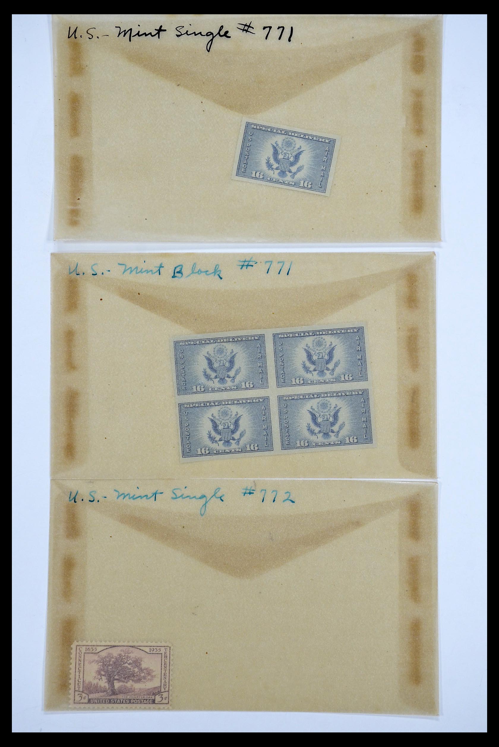 34502 050 - Stamp Collection 34502 USA 1918-1941.