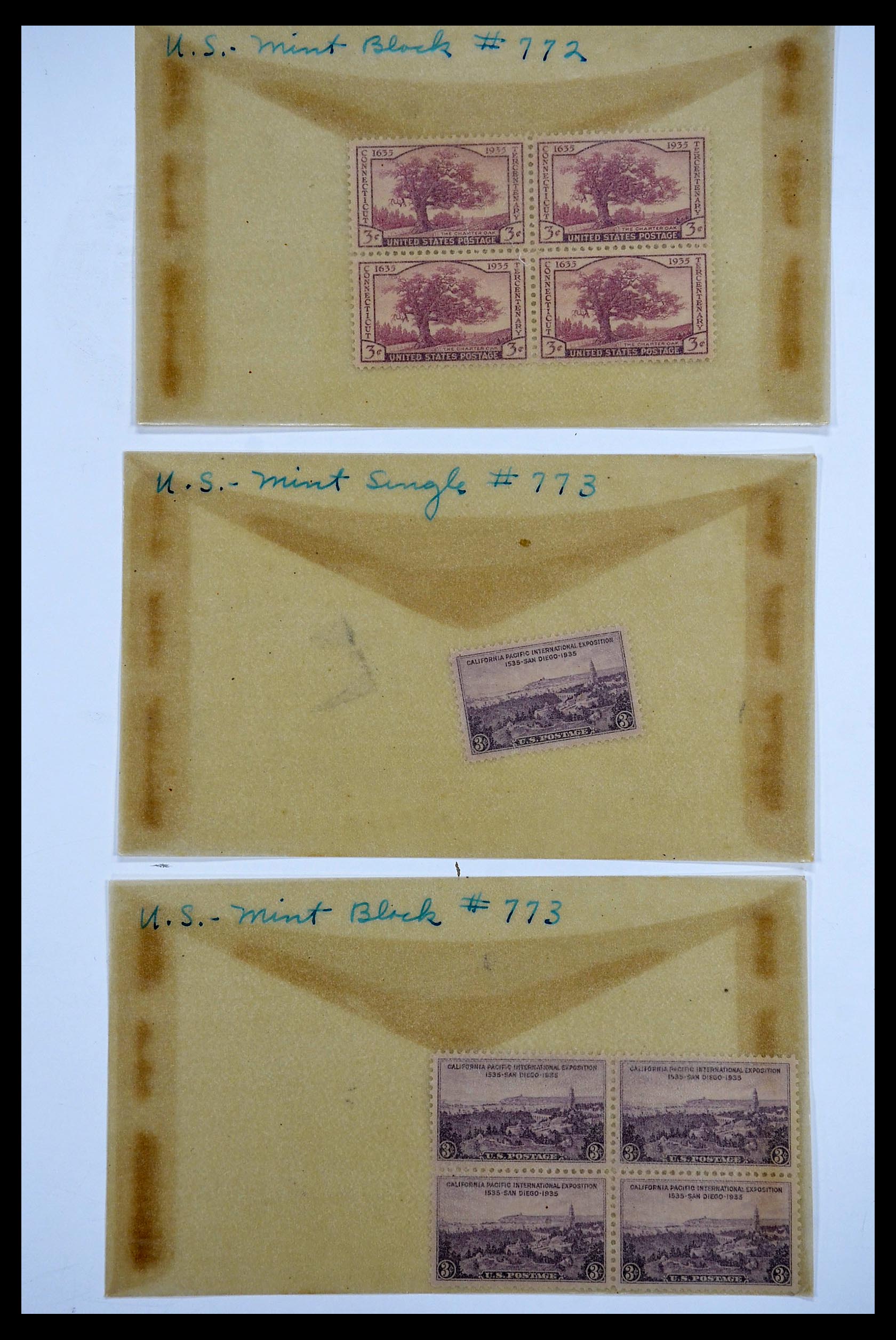 34502 051 - Postzegelverzameling 34502 USA 1918-1941.