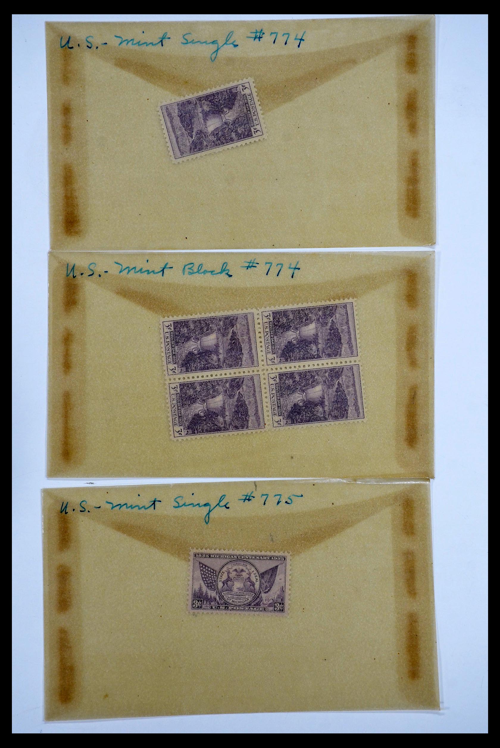 34502 052 - Postzegelverzameling 34502 USA 1918-1941.