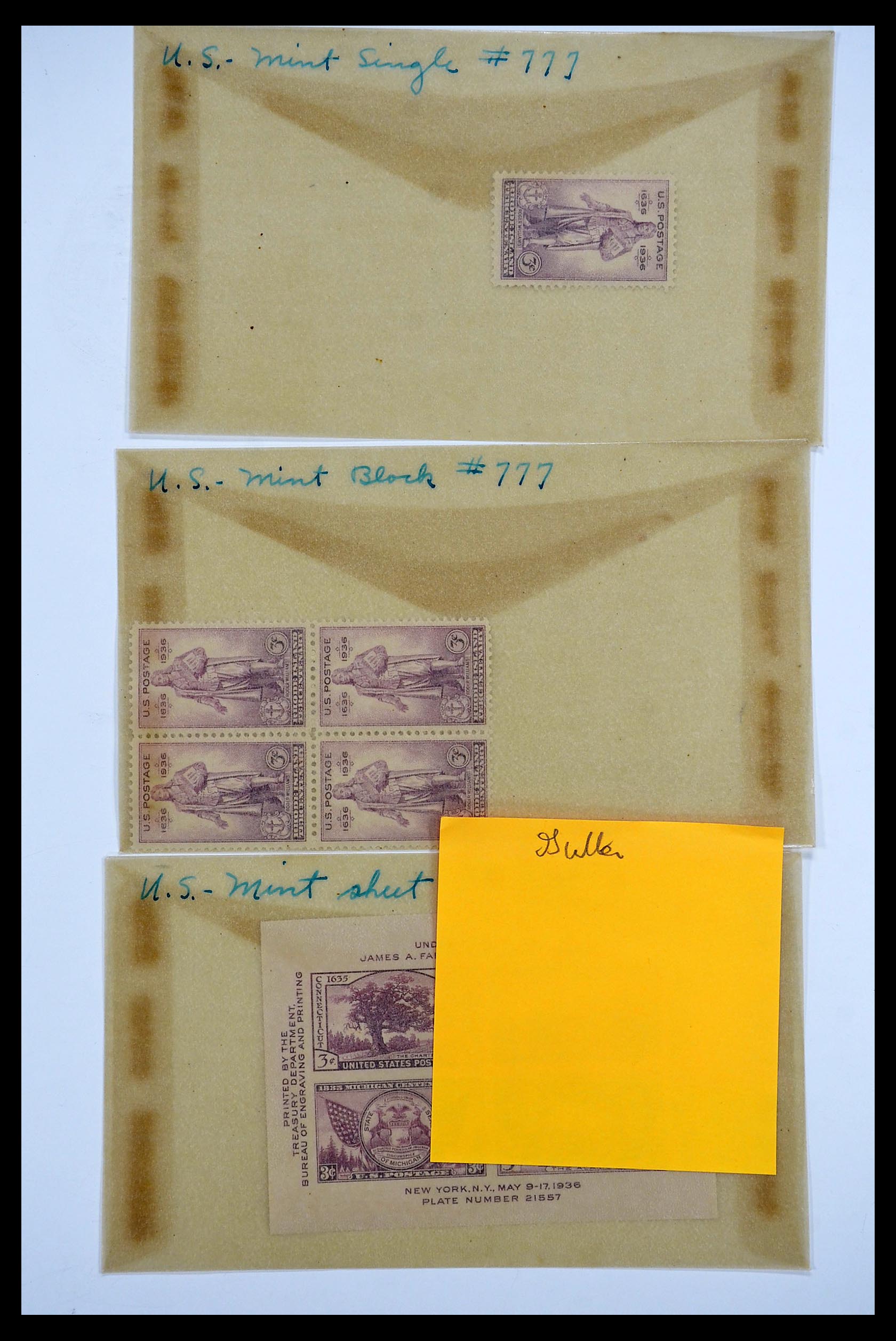 34502 054 - Postzegelverzameling 34502 USA 1918-1941.