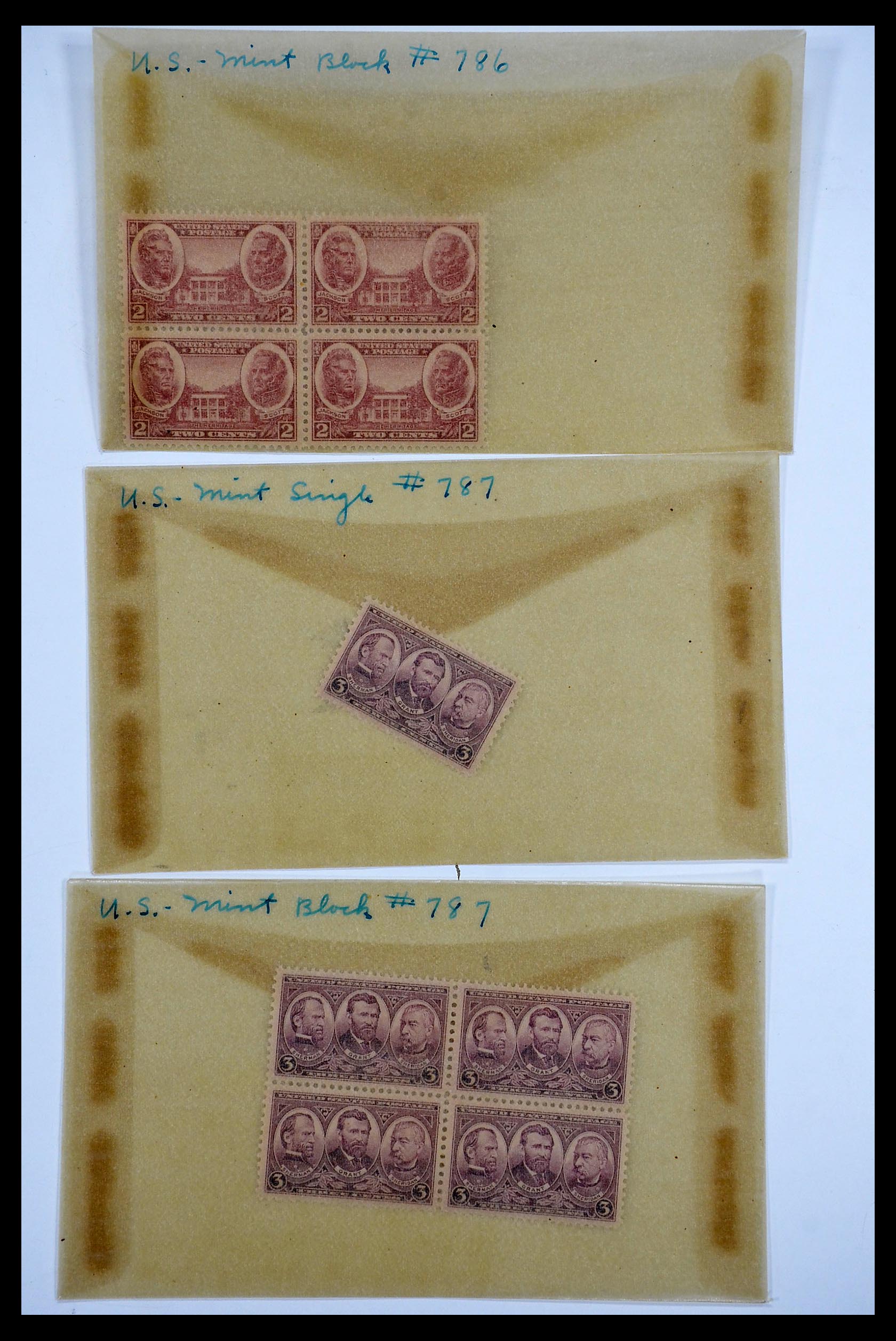 34502 058 - Postzegelverzameling 34502 USA 1918-1941.