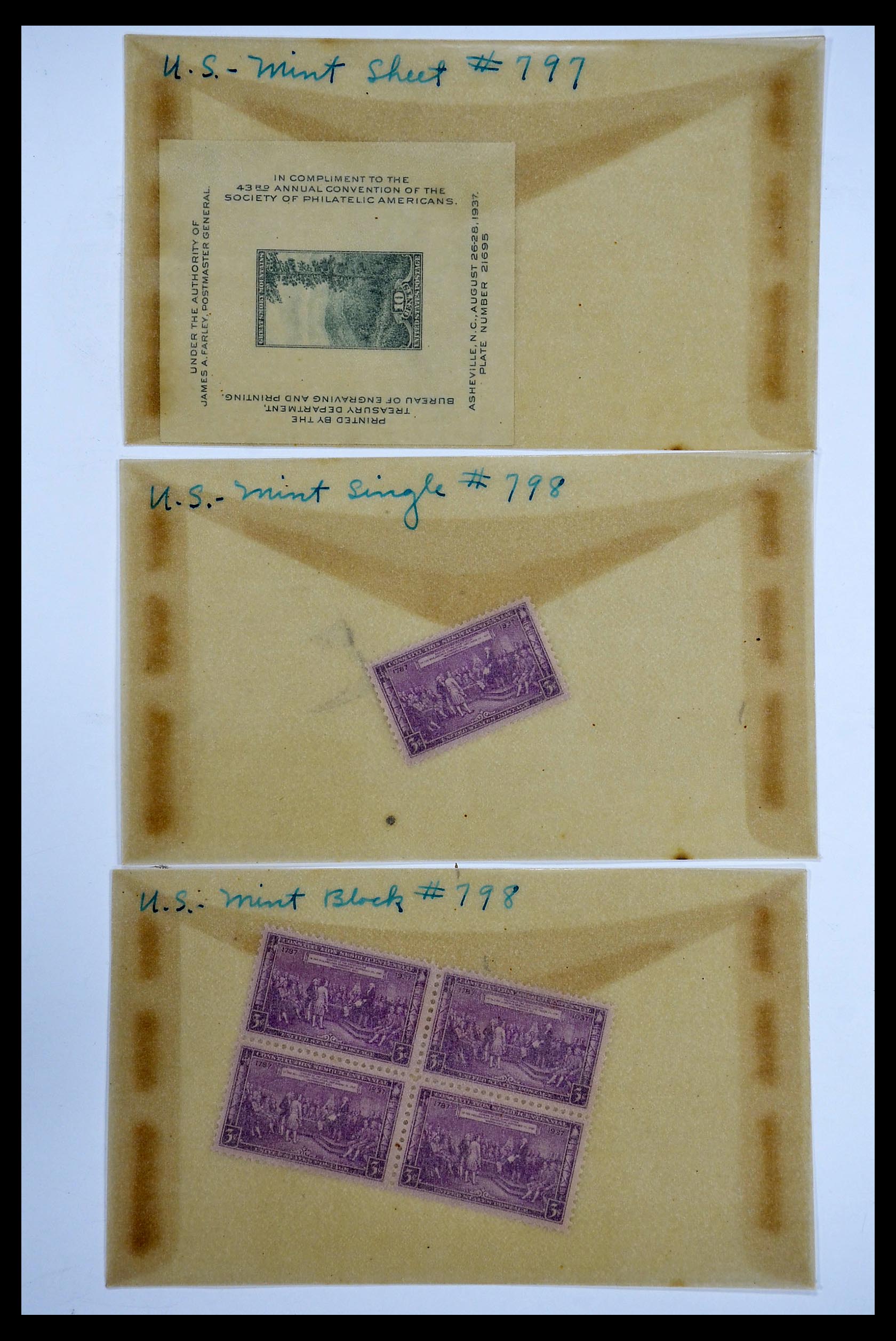 34502 065 - Stamp Collection 34502 USA 1918-1941.