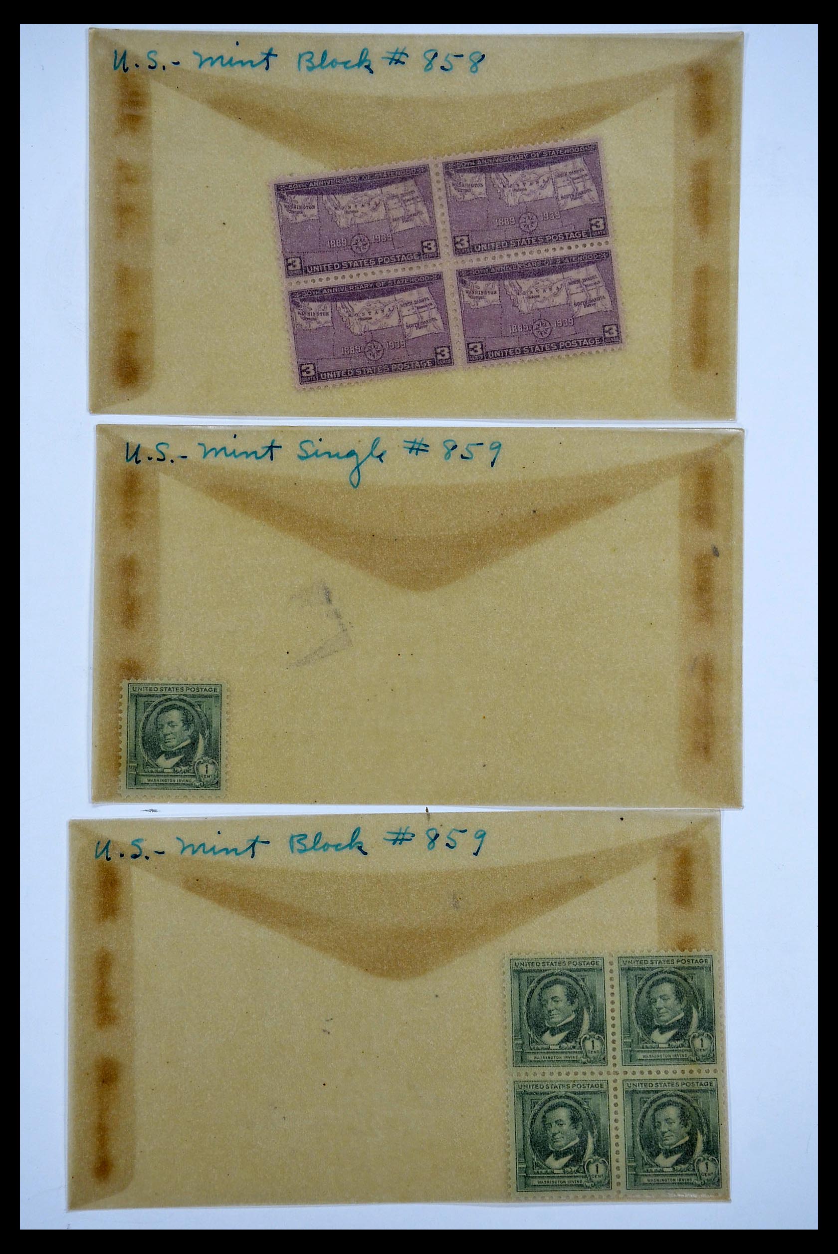 34502 075 - Postzegelverzameling 34502 USA 1918-1941.