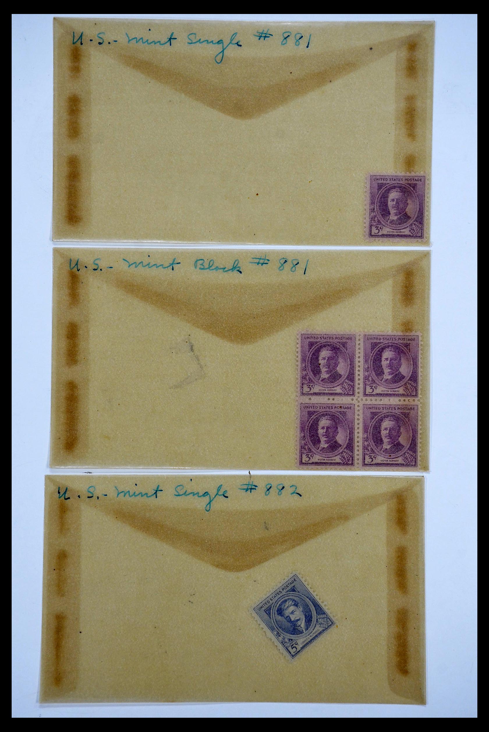 34502 090 - Postzegelverzameling 34502 USA 1918-1941.