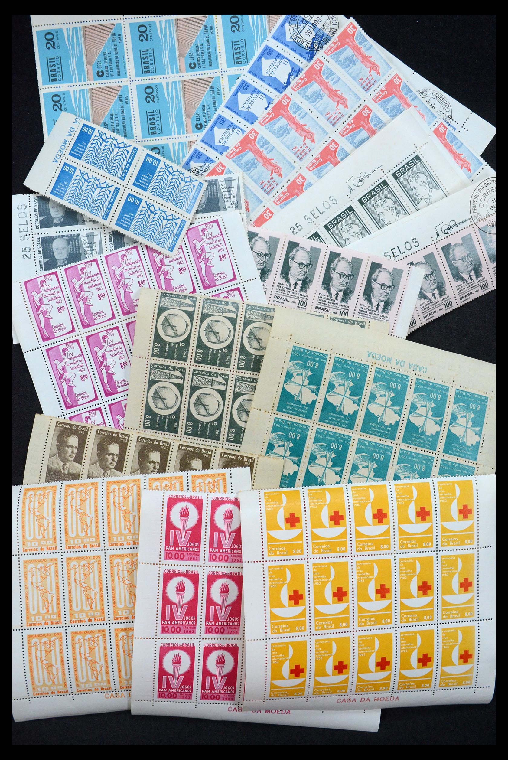 34505 001 - Postzegelverzameling 34505 Brazilië 1959-1997.