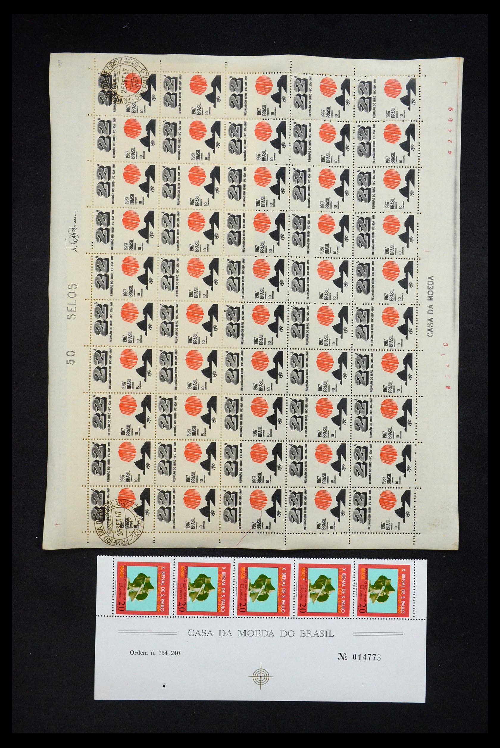 34505 009 - Postzegelverzameling 34505 Brazilië 1959-1997.