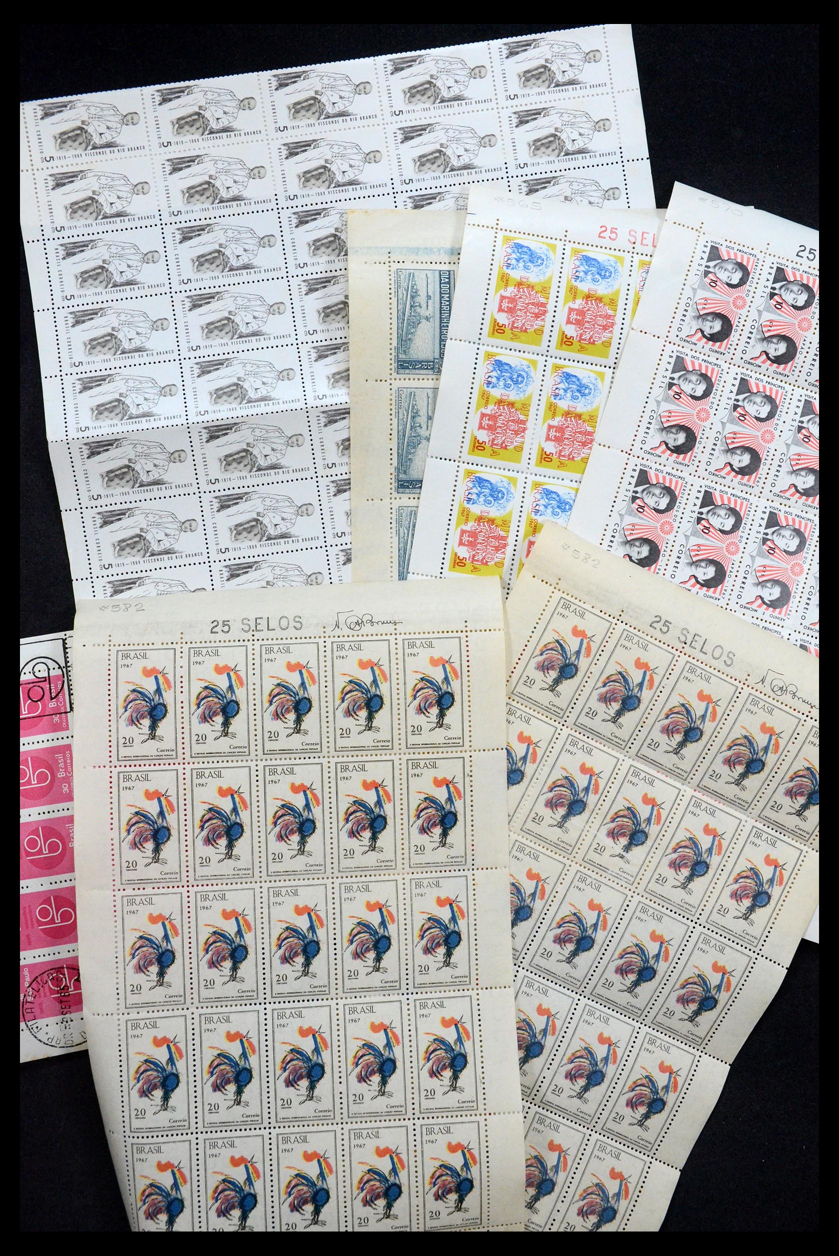 34505 029 - Postzegelverzameling 34505 Brazilië 1959-1997.