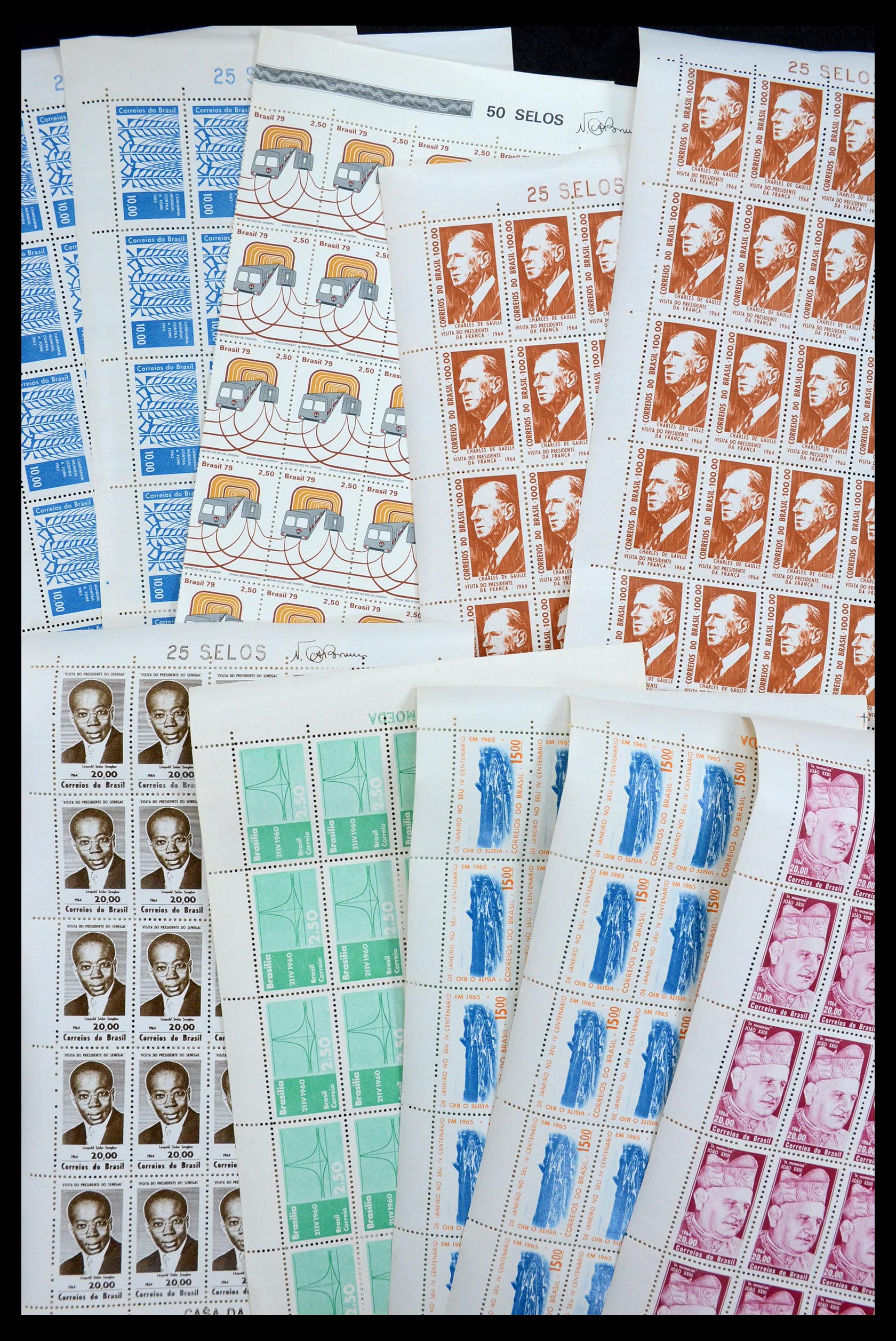 34505 039 - Postzegelverzameling 34505 Brazilië 1959-1997.