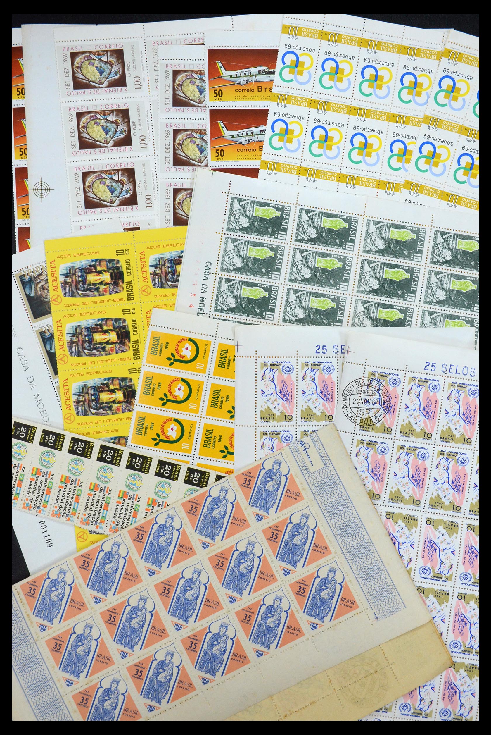 34505 047 - Postzegelverzameling 34505 Brazilië 1959-1997.