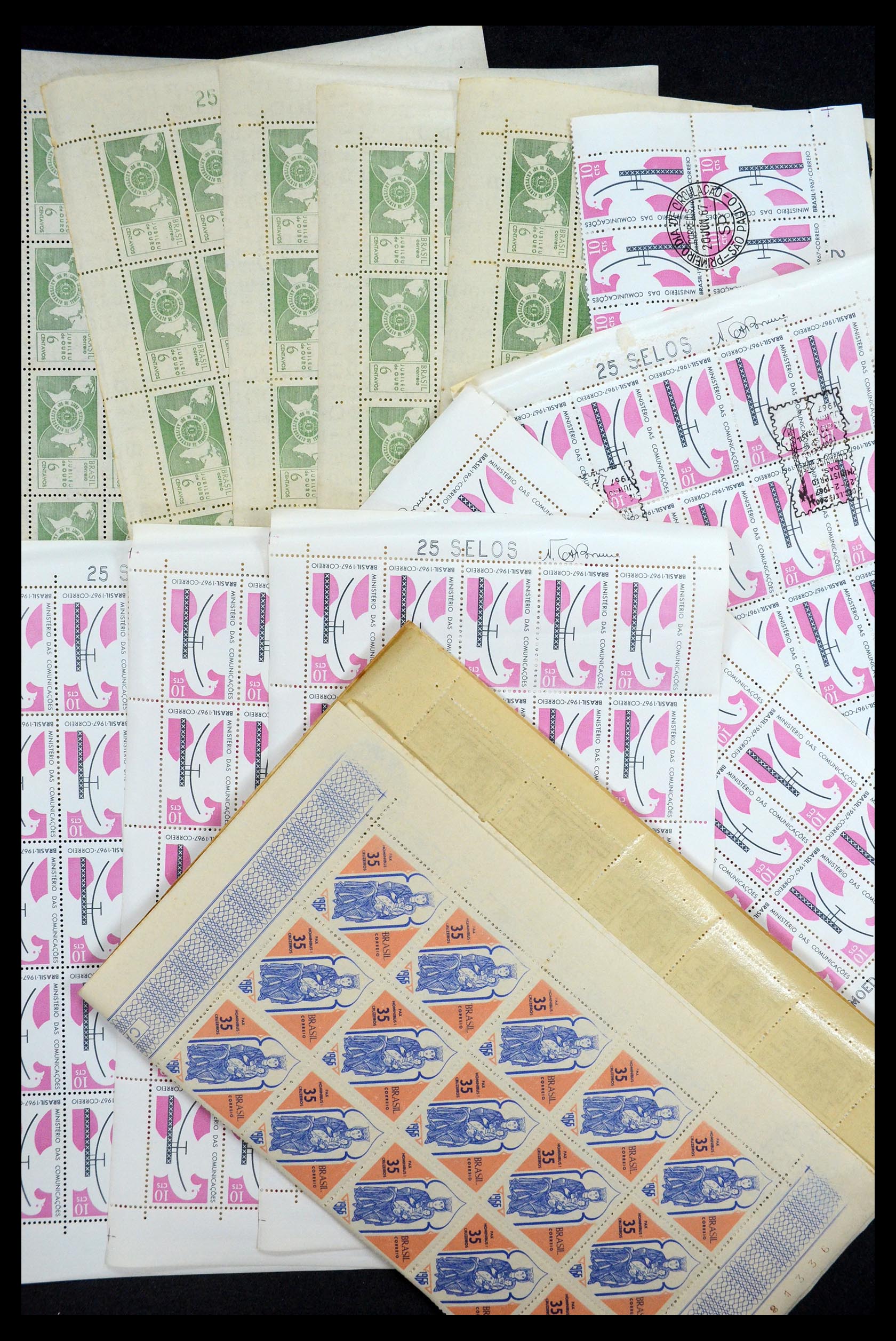 34505 048 - Postzegelverzameling 34505 Brazilië 1959-1997.