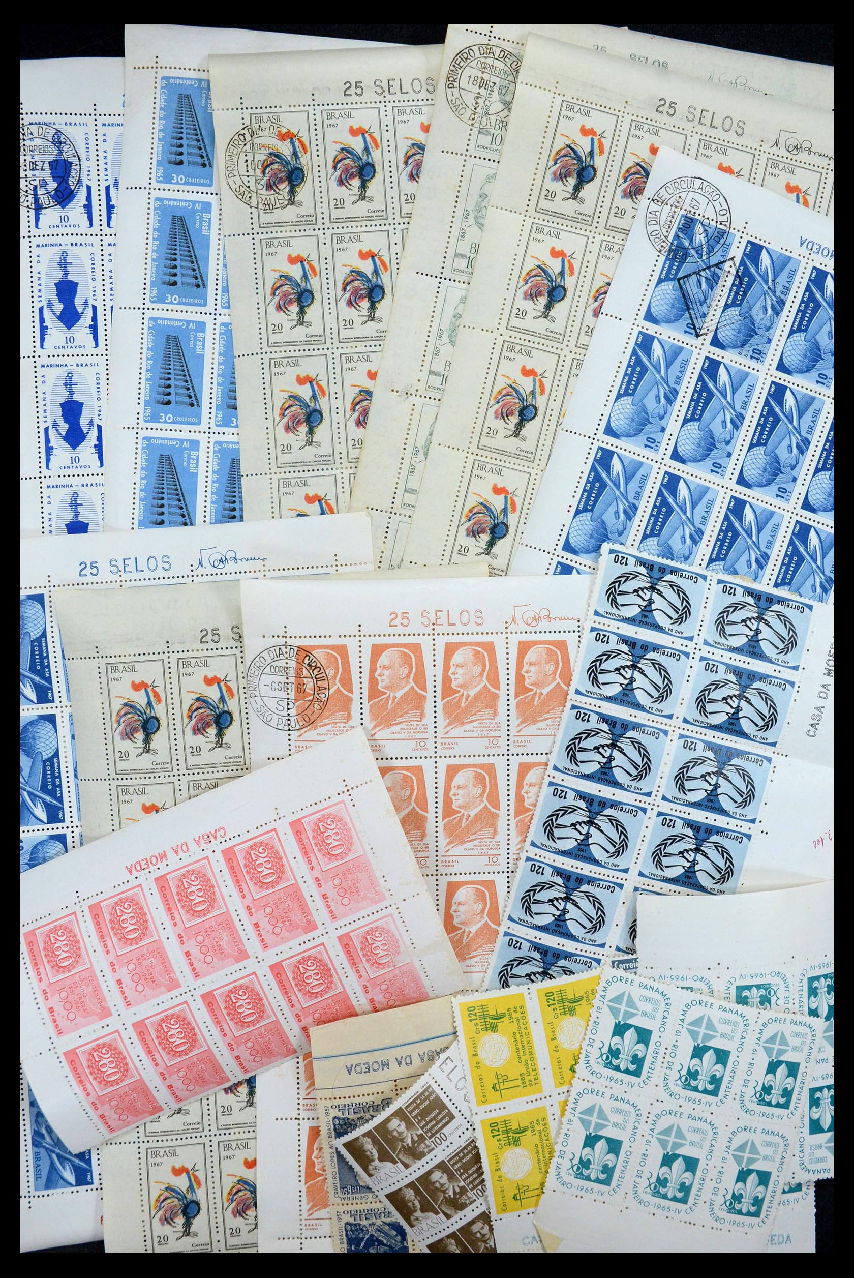 34505 050 - Postzegelverzameling 34505 Brazilië 1959-1997.