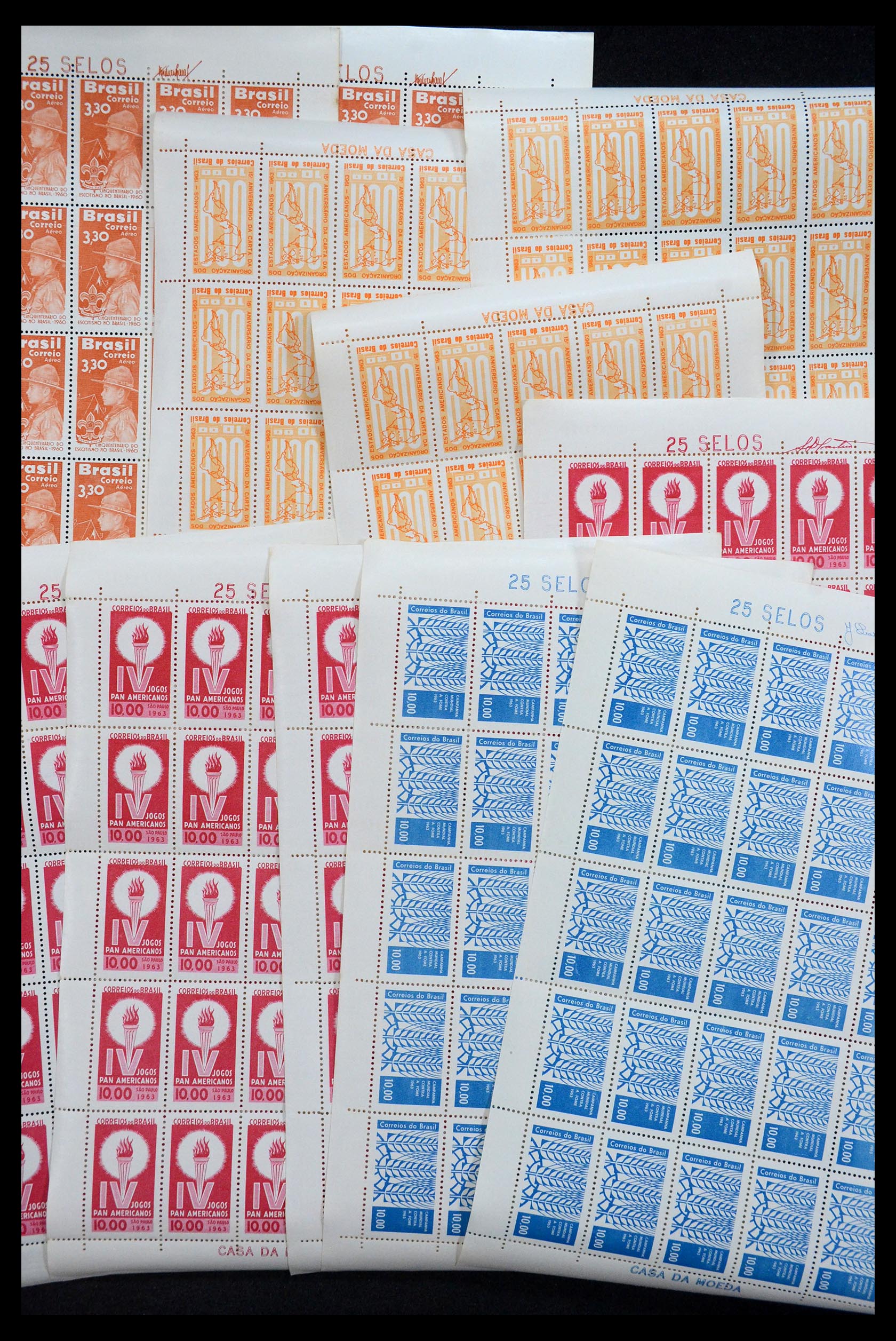 34505 056 - Postzegelverzameling 34505 Brazilië 1959-1997.