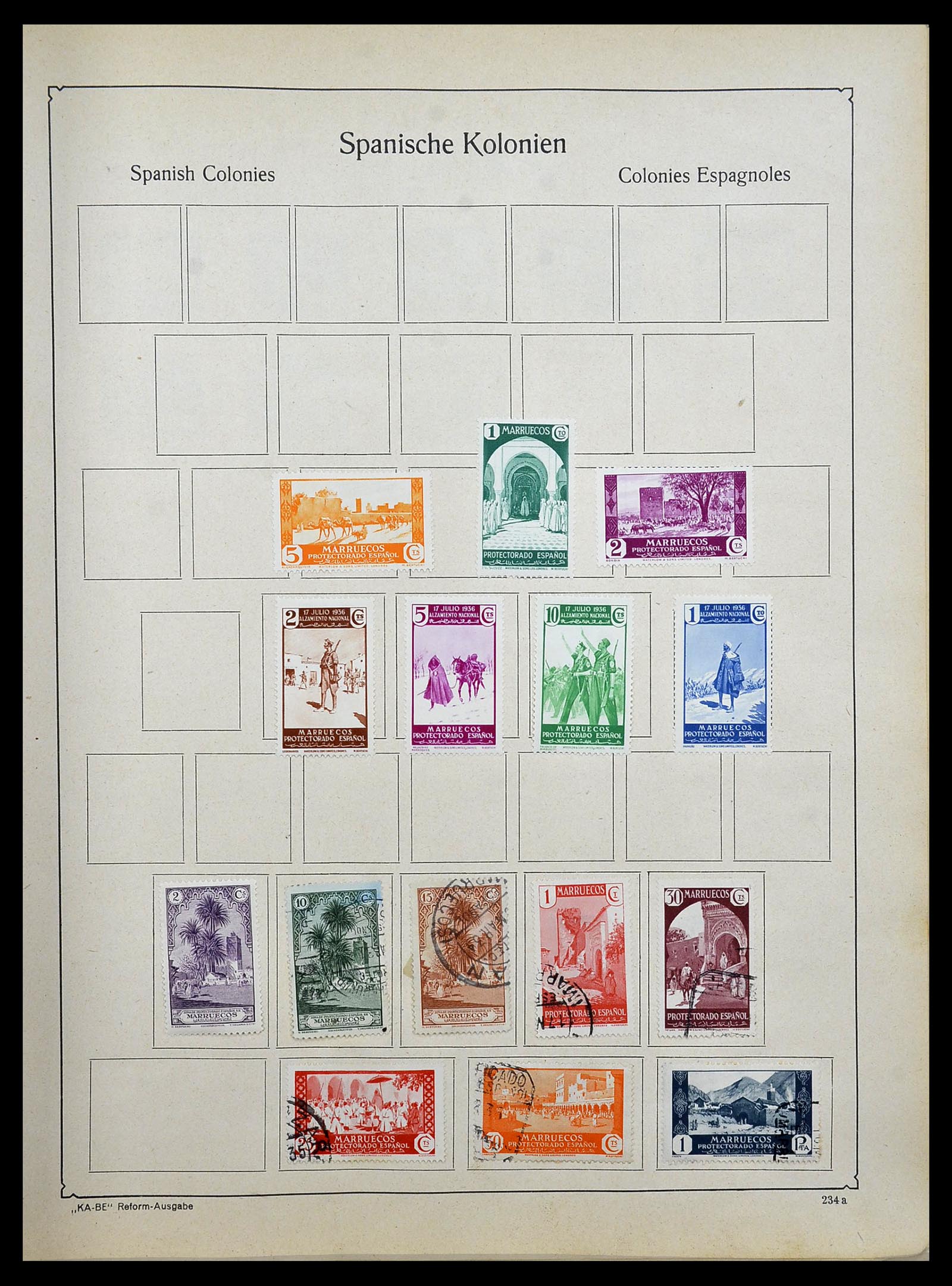 34506 032 - Postzegelverzameling 34506 Wereld 1870-1935.