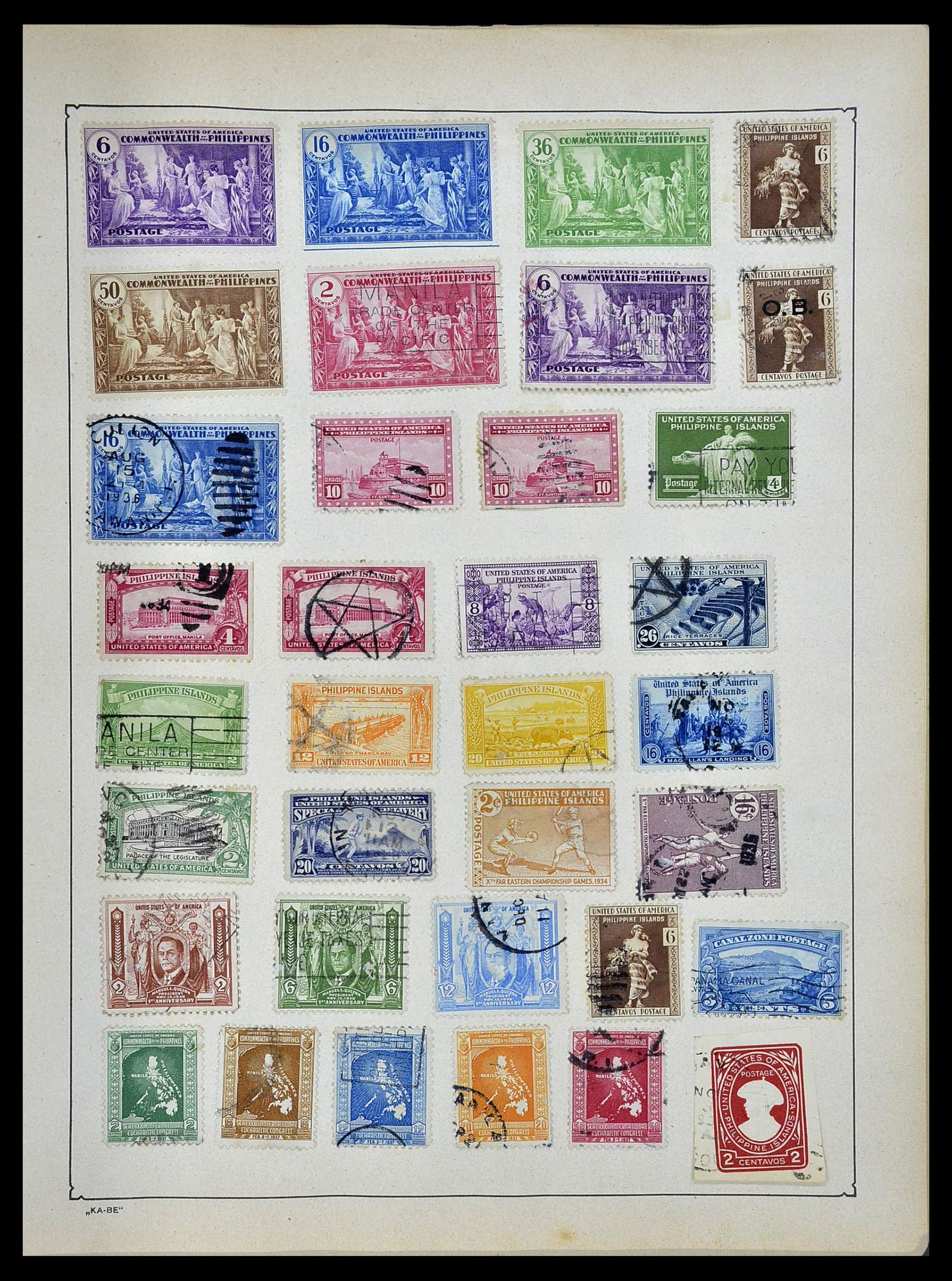 34506 050 - Postzegelverzameling 34506 Wereld 1870-1935.