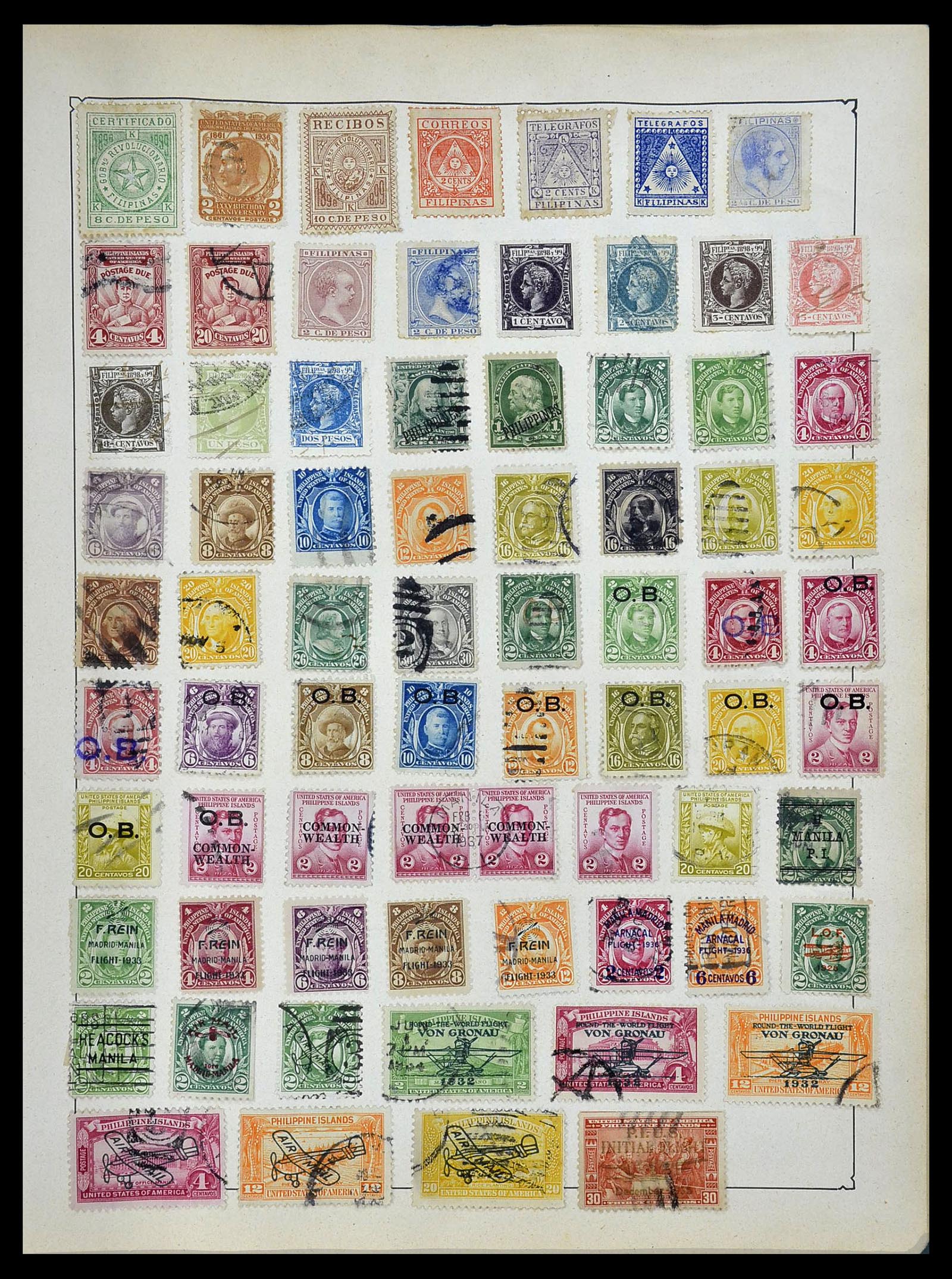 34506 051 - Postzegelverzameling 34506 Wereld 1870-1935.